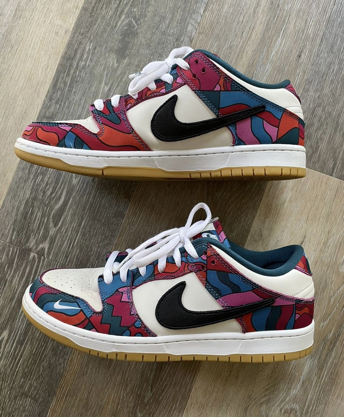 parra x nike sb dunk low pro qs abstract art