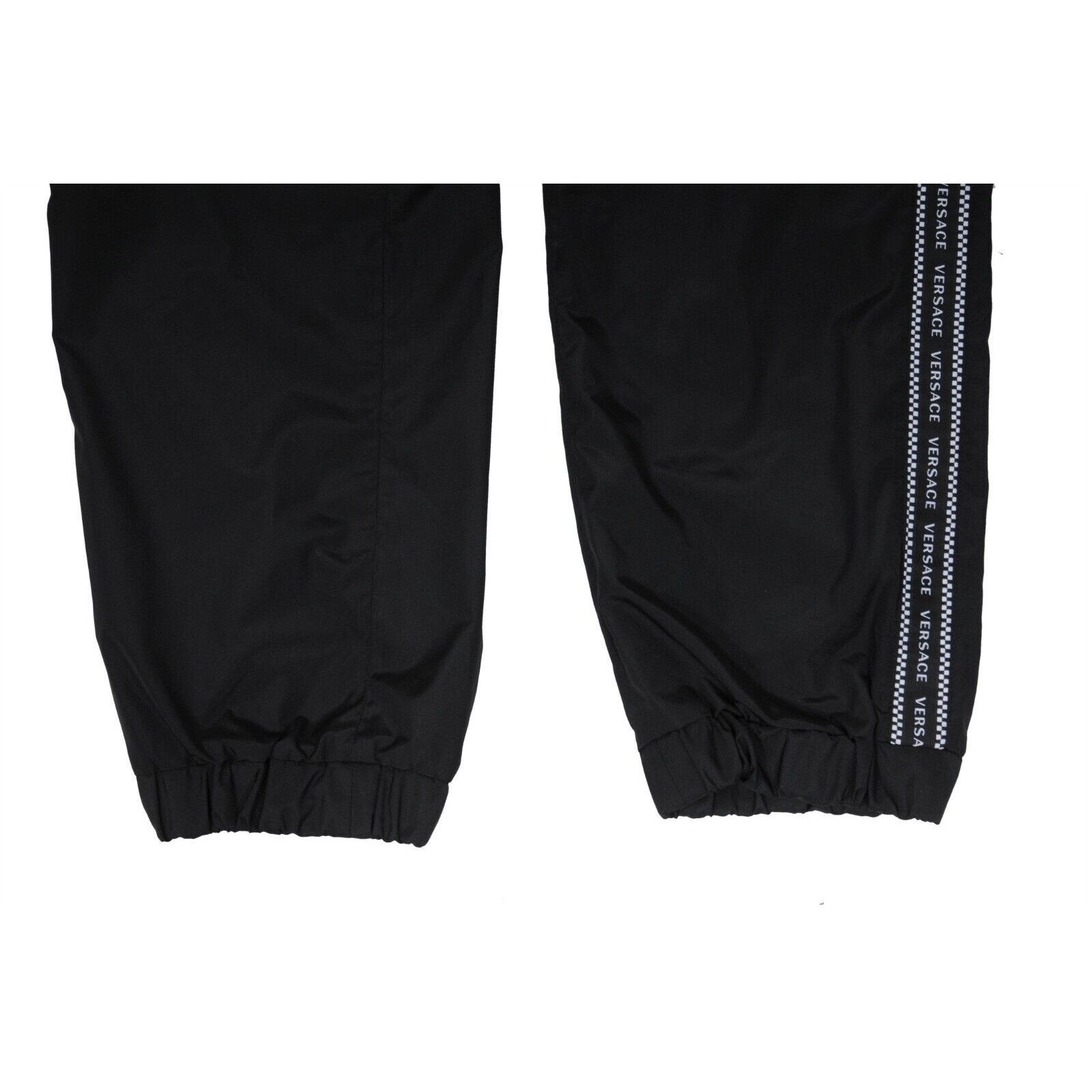 Versace Checkered Logo Side Stripe Track Pants Nylon Size US 34 / EU 50 - 3 Thumbnail