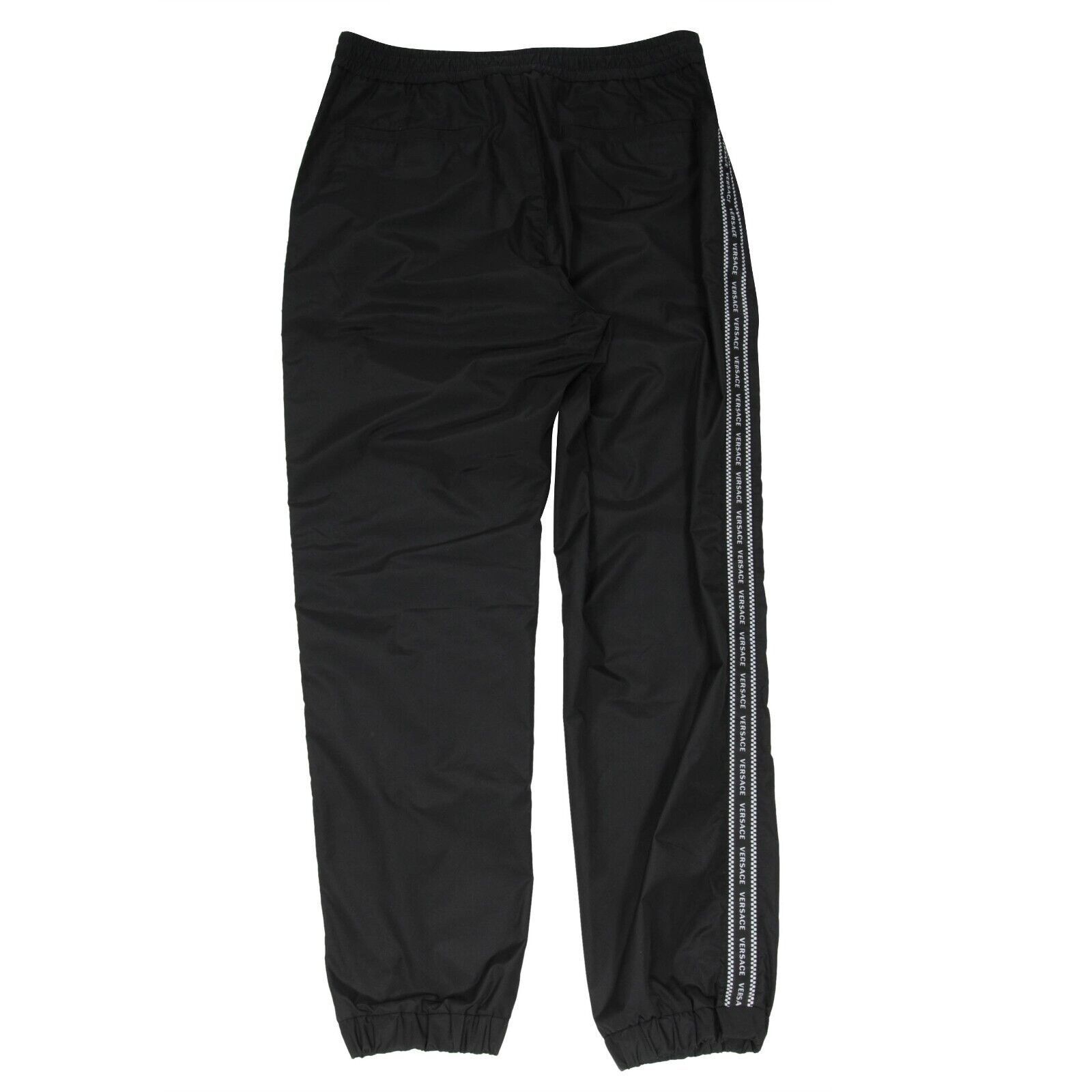 Versace Checkered Logo Side Stripe Track Pants Nylon Size US 34 / EU 50 - 2 Thumbnail