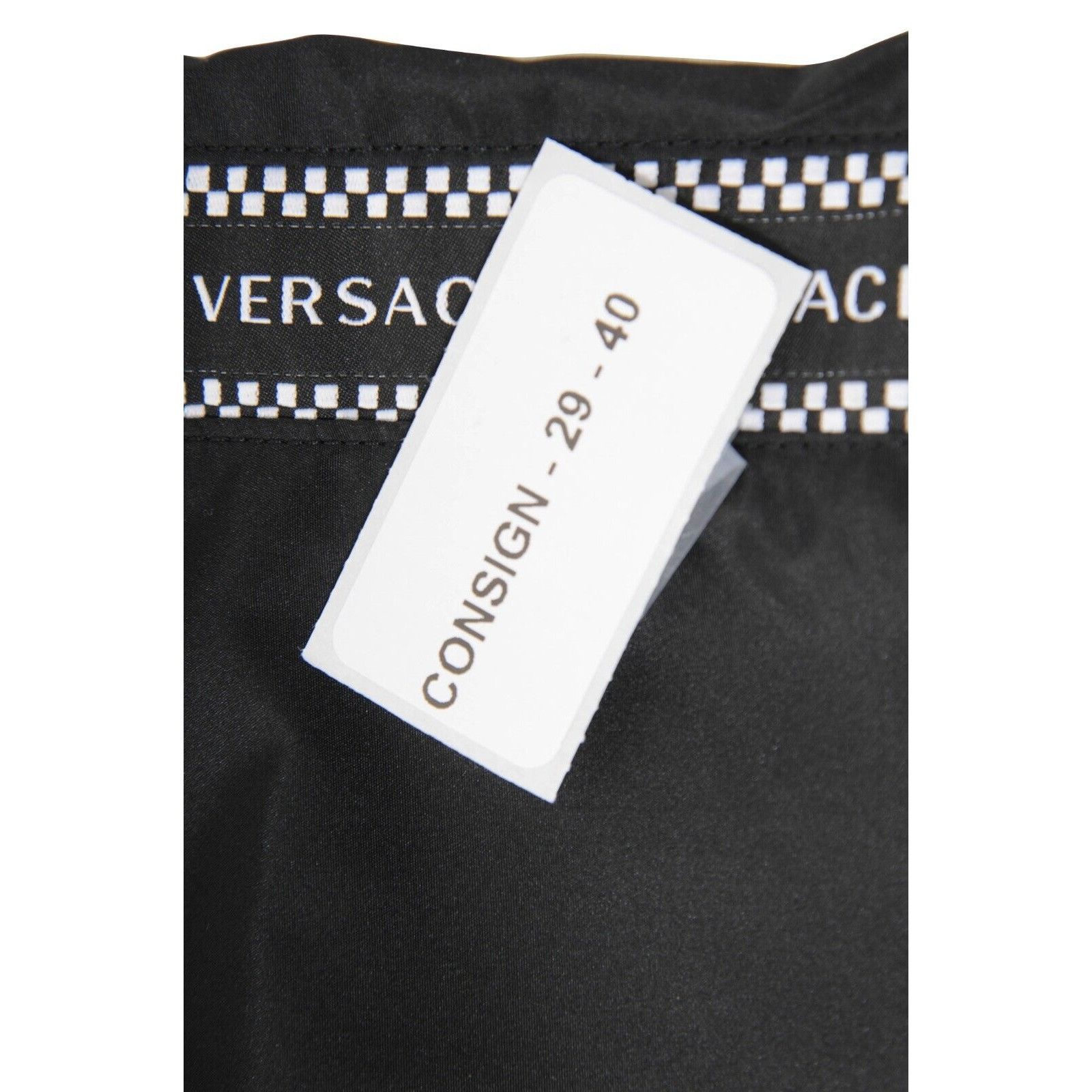 Versace Checkered Logo Side Stripe Track Pants Nylon Size US 34 / EU 50 - 9 Thumbnail