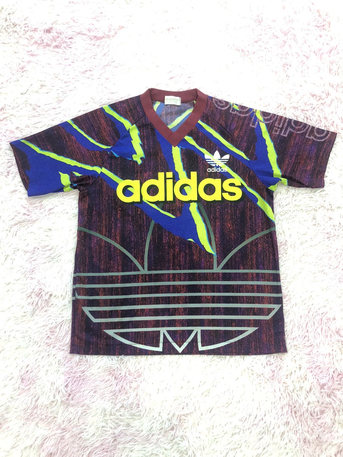 Vintage 90’s Adidas Trefoil Jersey Large Sportwear