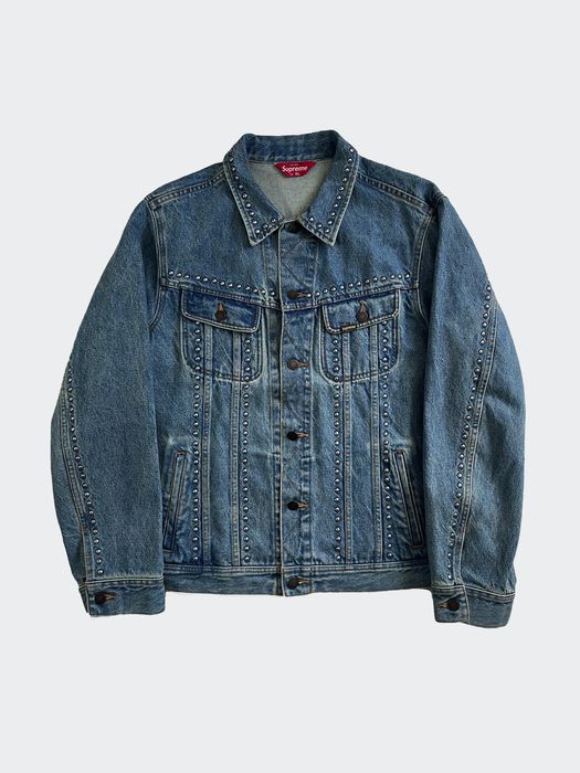 Supreme studded 2024 denim jacket