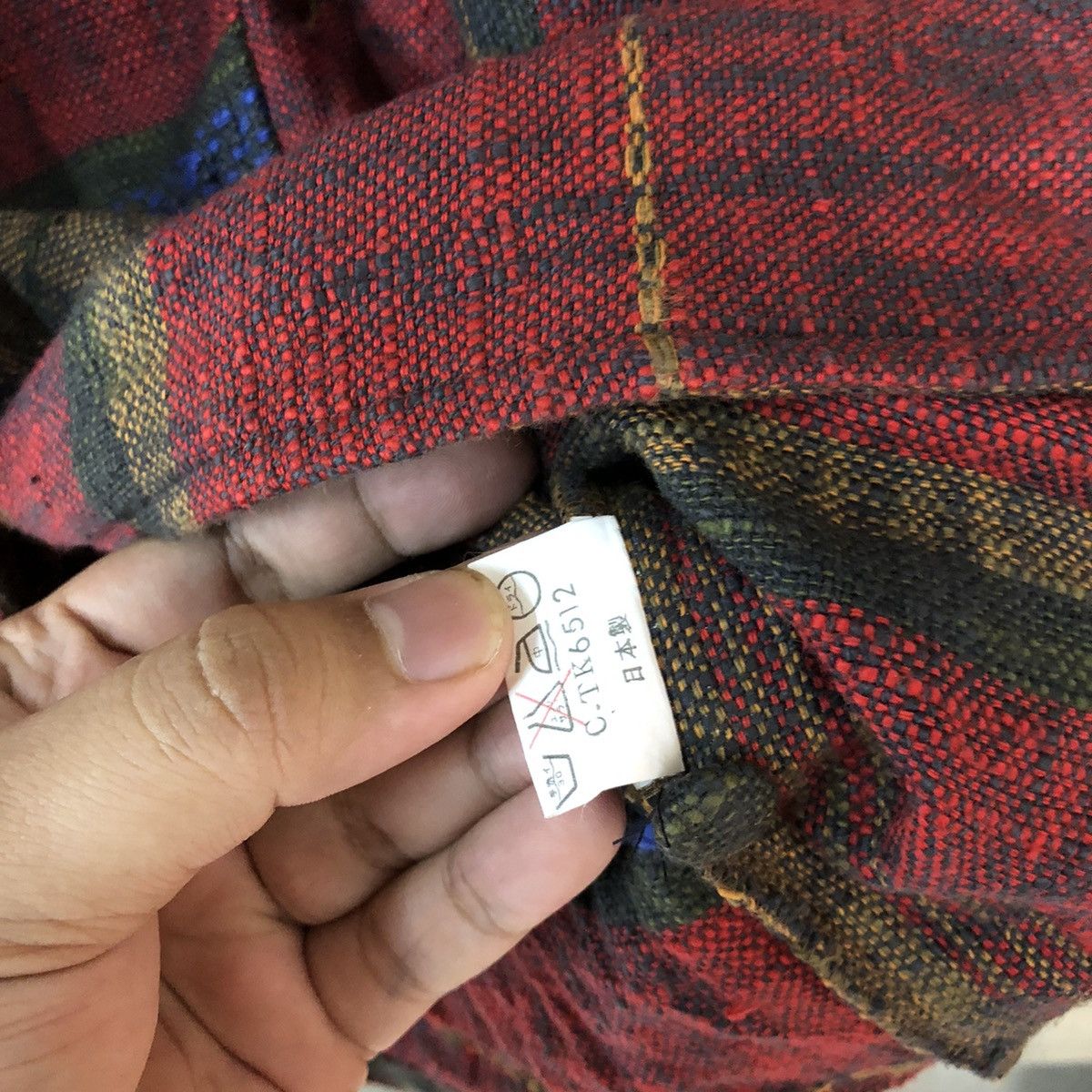 Japanese Brand Japanese Brand Maroon Cardigan art knitwear #H426 Size US L / EU 52-54 / 3 - 6 Thumbnail