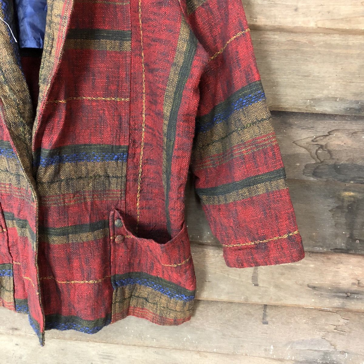 Japanese Brand Japanese Brand Maroon Cardigan art knitwear #H426 Size US L / EU 52-54 / 3 - 5 Thumbnail