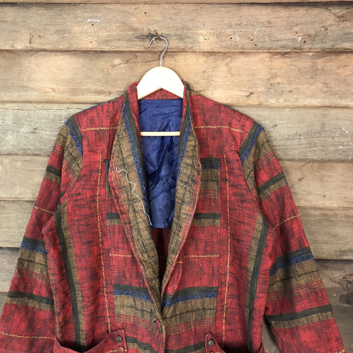 Japanese Brand Japanese Brand Maroon Cardigan art knitwear #H426 Size US L / EU 52-54 / 3 - 2 Thumbnail