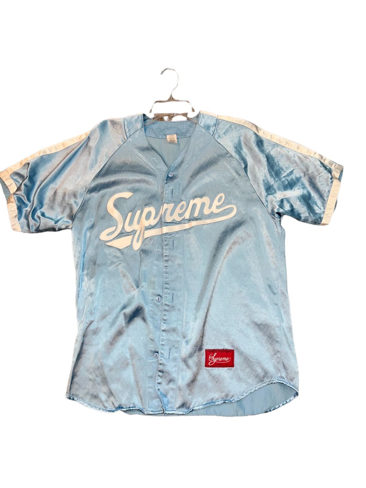 supreme Satin Baseball Jersey | maltsev-worldwide.com