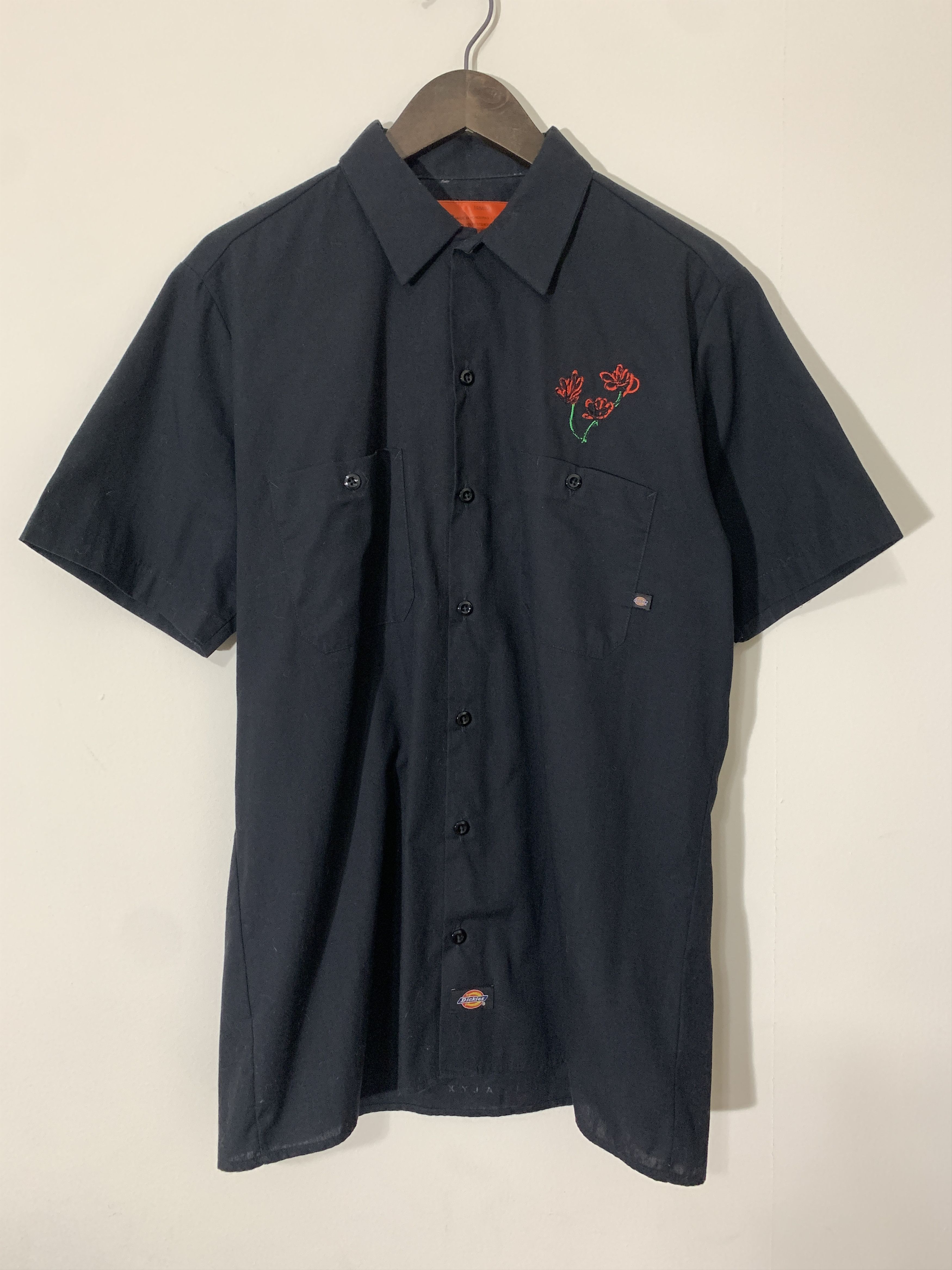 ★即発送 Alyx x Dickies 半袖シャツ XLサイズ 黒系 Dickies ディッキーズ ポロシャツ 半袖 メンズ 大きいサイズ