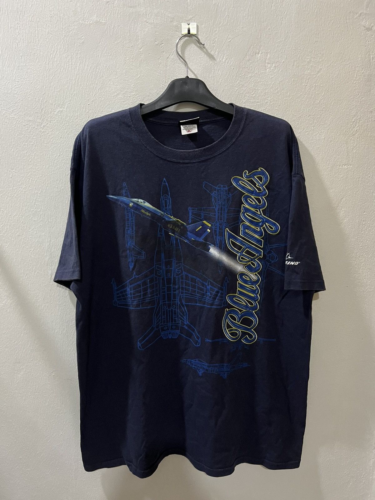 Anvil × Liquid Blue × Vintage Vintage 90's Liquid Blue Blue Angels Overprint Tee Size US XL / EU 56 / 4 - 1 Thumbnail