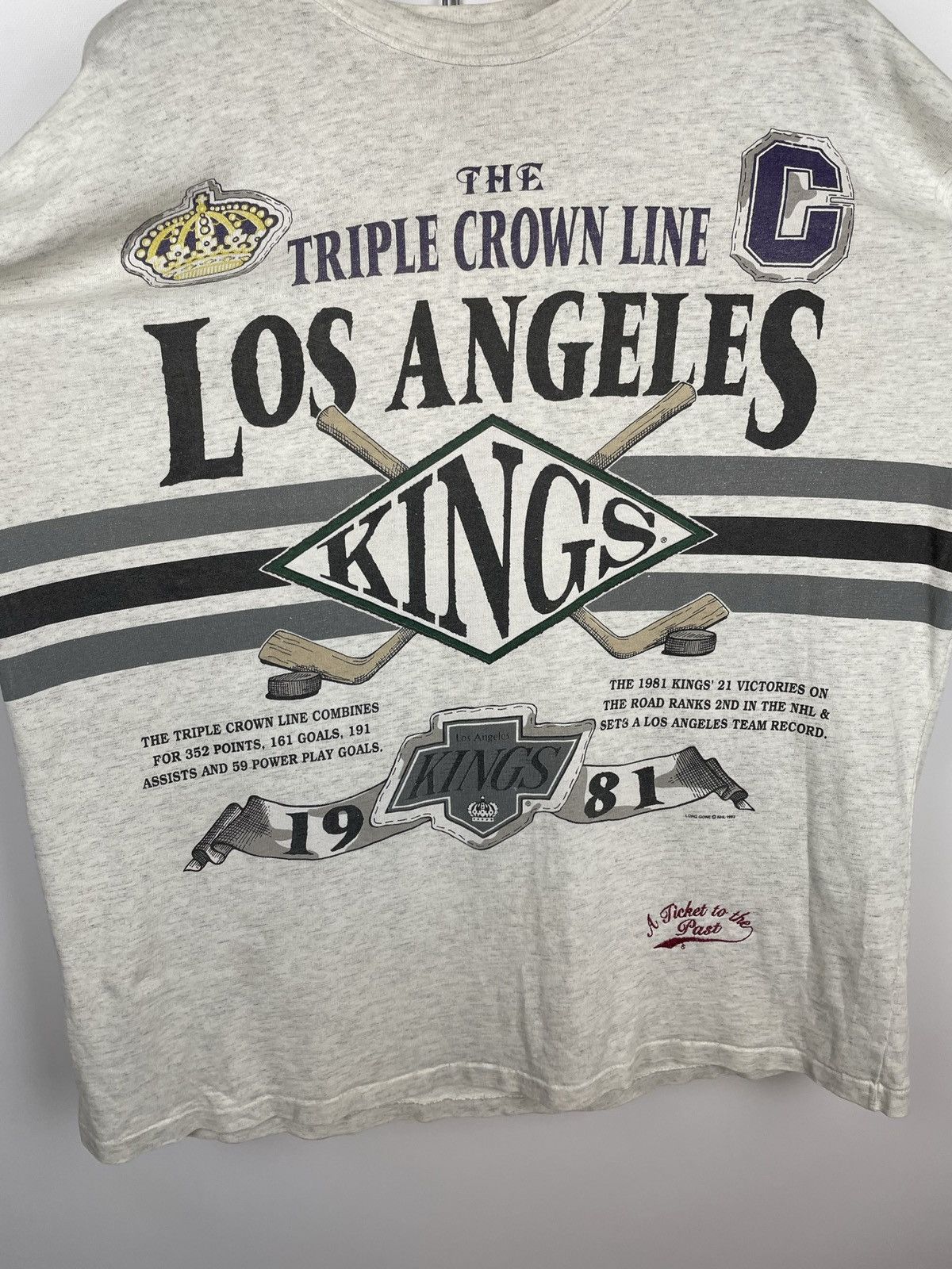 NHL Vintage 1993 NHL Los Angeles All Over Print T-Shirt Size US XL / EU 56 / 4 - 4 Thumbnail