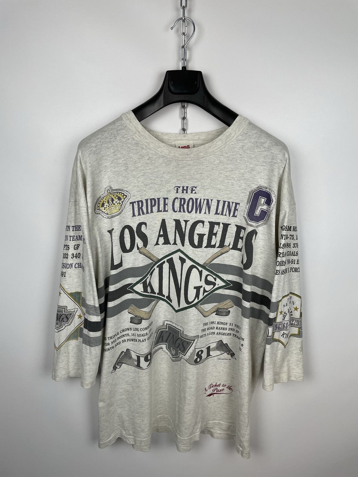 NHL Vintage 1993 NHL Los Angeles All Over Print T-Shirt Size US XL / EU 56 / 4 - 1 Thumbnail