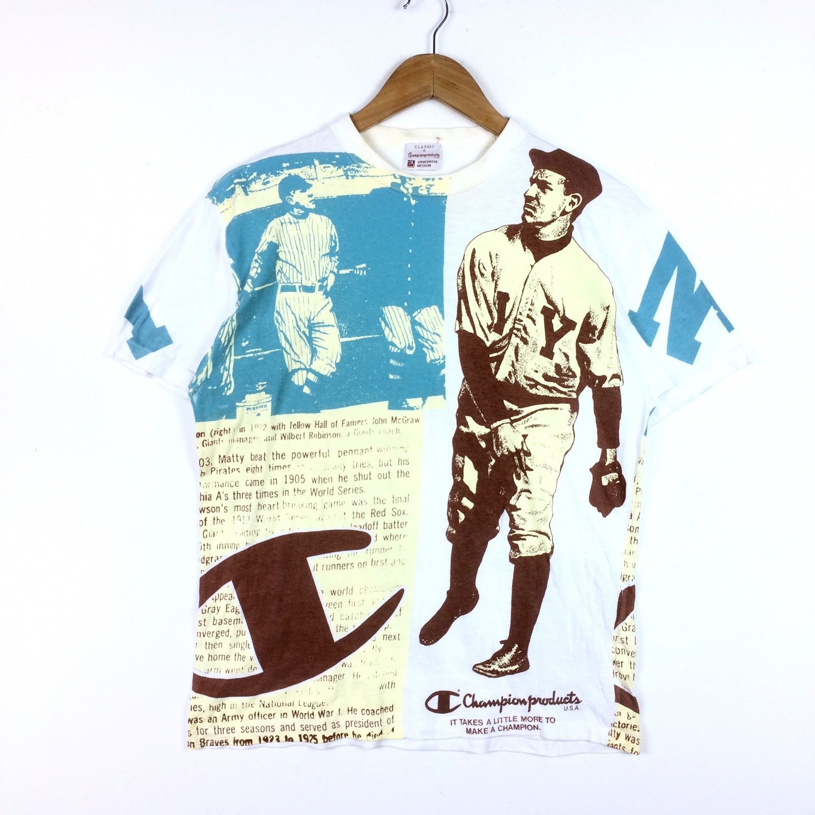 Champion Vintage CHAMPIONPRODUCTS USA JOHN Joseph Mcgraw 1873-1934 Size US M / EU 48-50 / 2 - 1 Thumbnail