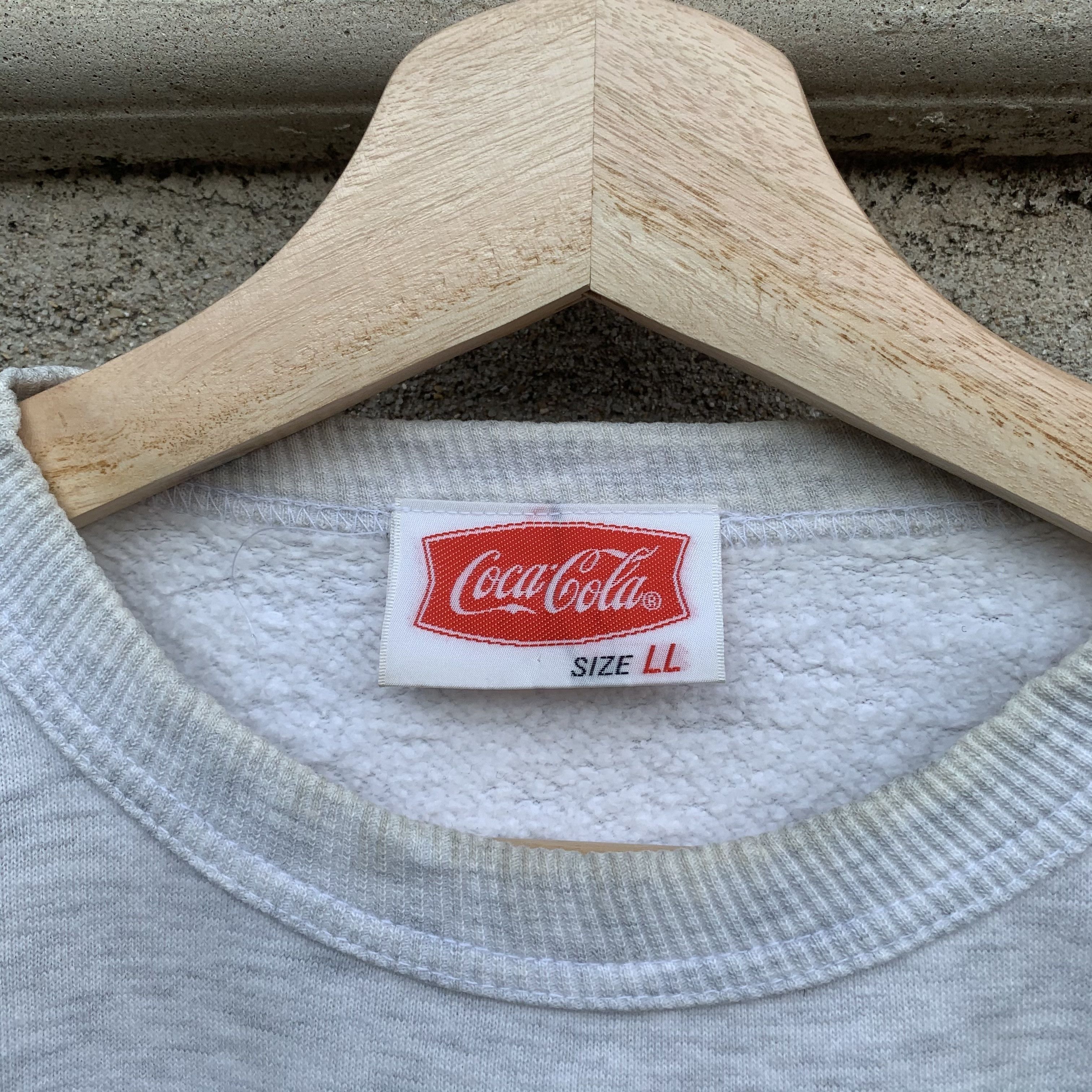 Coca Cola Vintage Coca Cola Coke Spell Out Pullover Sweatshirts Size US L / EU 52-54 / 3 - 8 Thumbnail