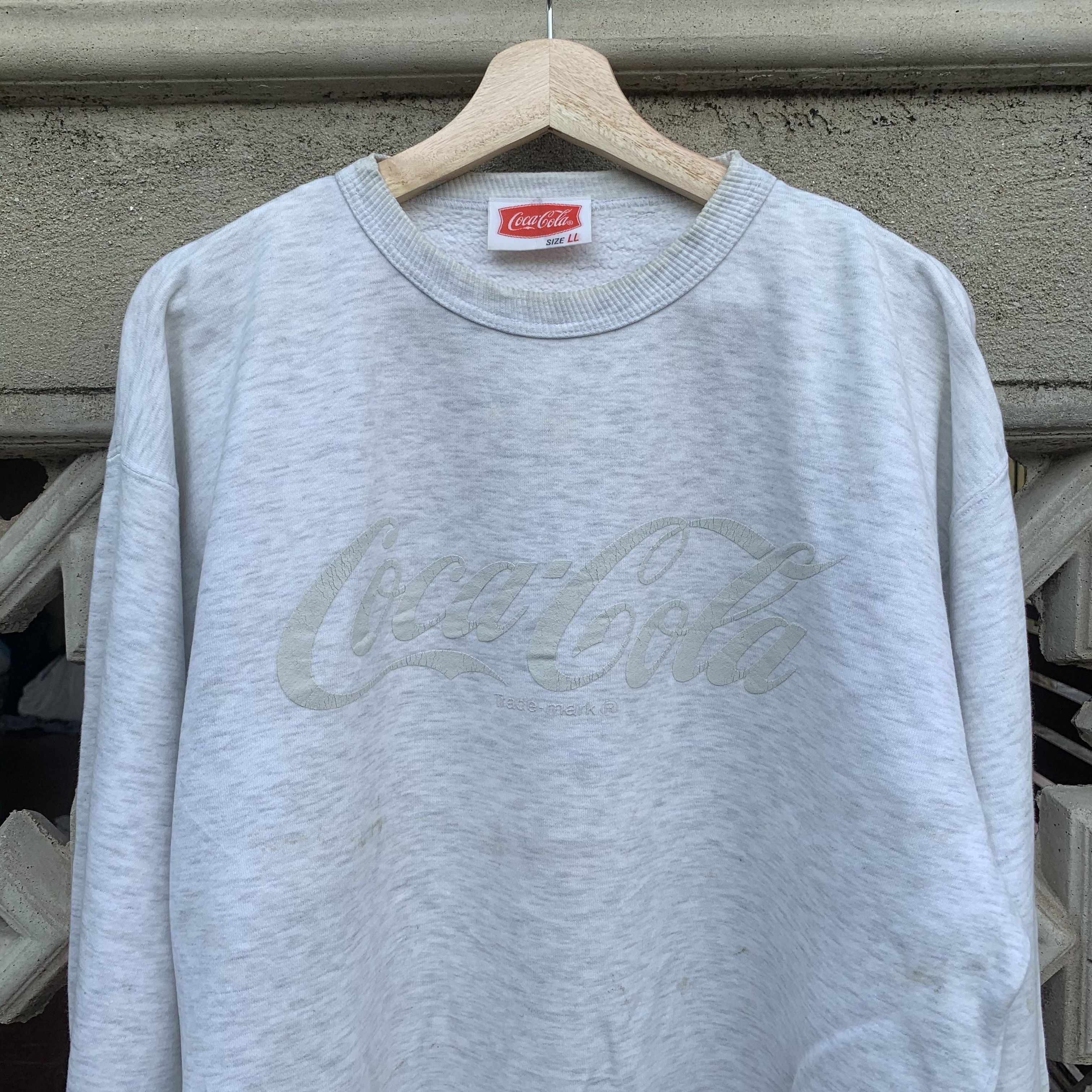 Coca Cola Vintage Coca Cola Coke Spell Out Pullover Sweatshirts Size US L / EU 52-54 / 3 - 2 Thumbnail