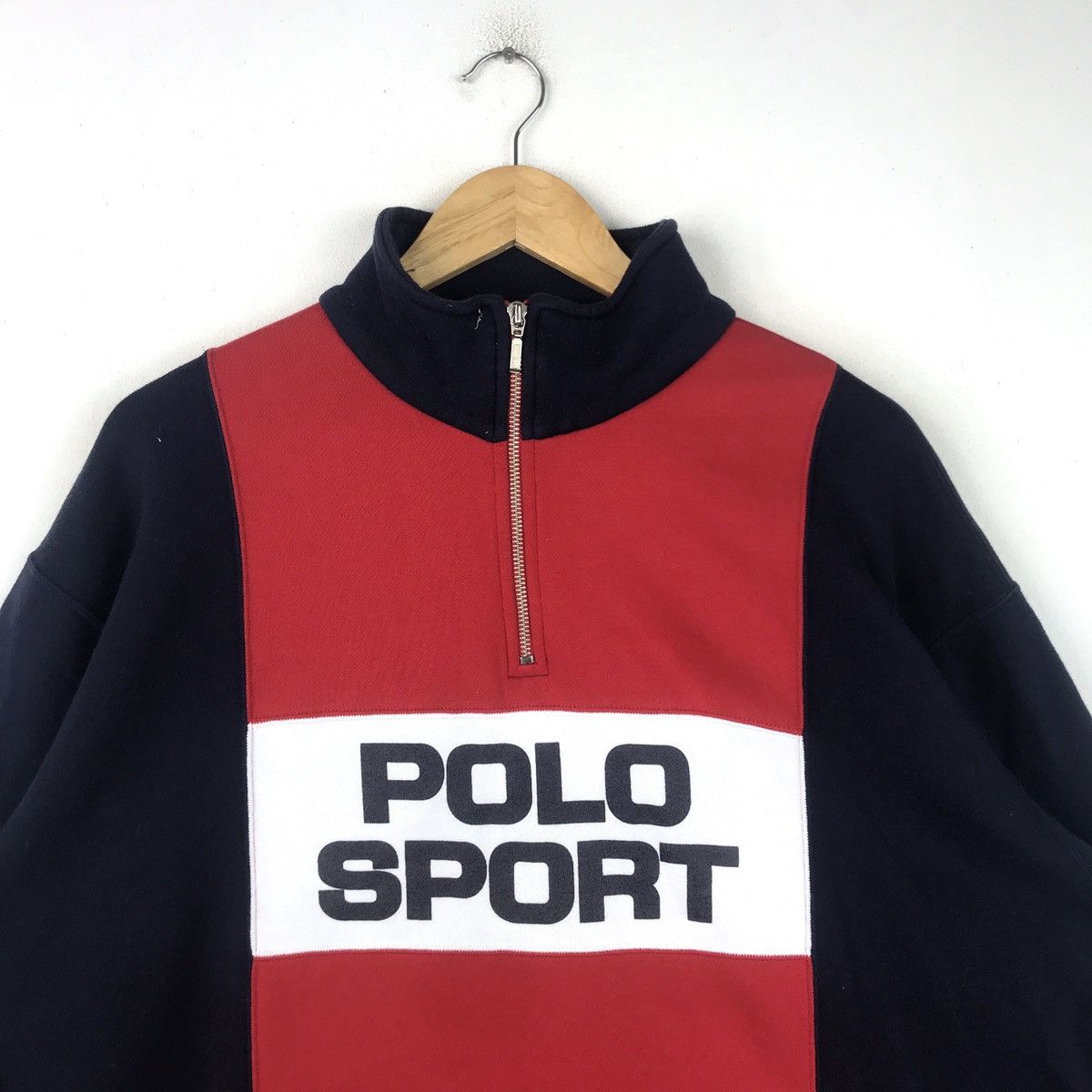 Polo Ralph Lauren × Ralph Lauren × Vintage Vintage Polo Sport By Ralph Lauren Turtle Neck Sweatshirt Size US L / EU 52-54 / 3 - 2 Thumbnail