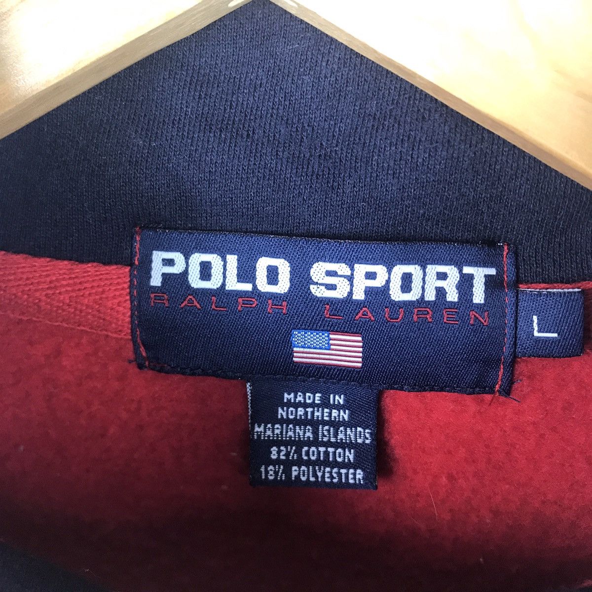 Polo Ralph Lauren × Ralph Lauren × Vintage Vintage Polo Sport By Ralph Lauren Turtle Neck Sweatshirt Size US L / EU 52-54 / 3 - 3 Thumbnail