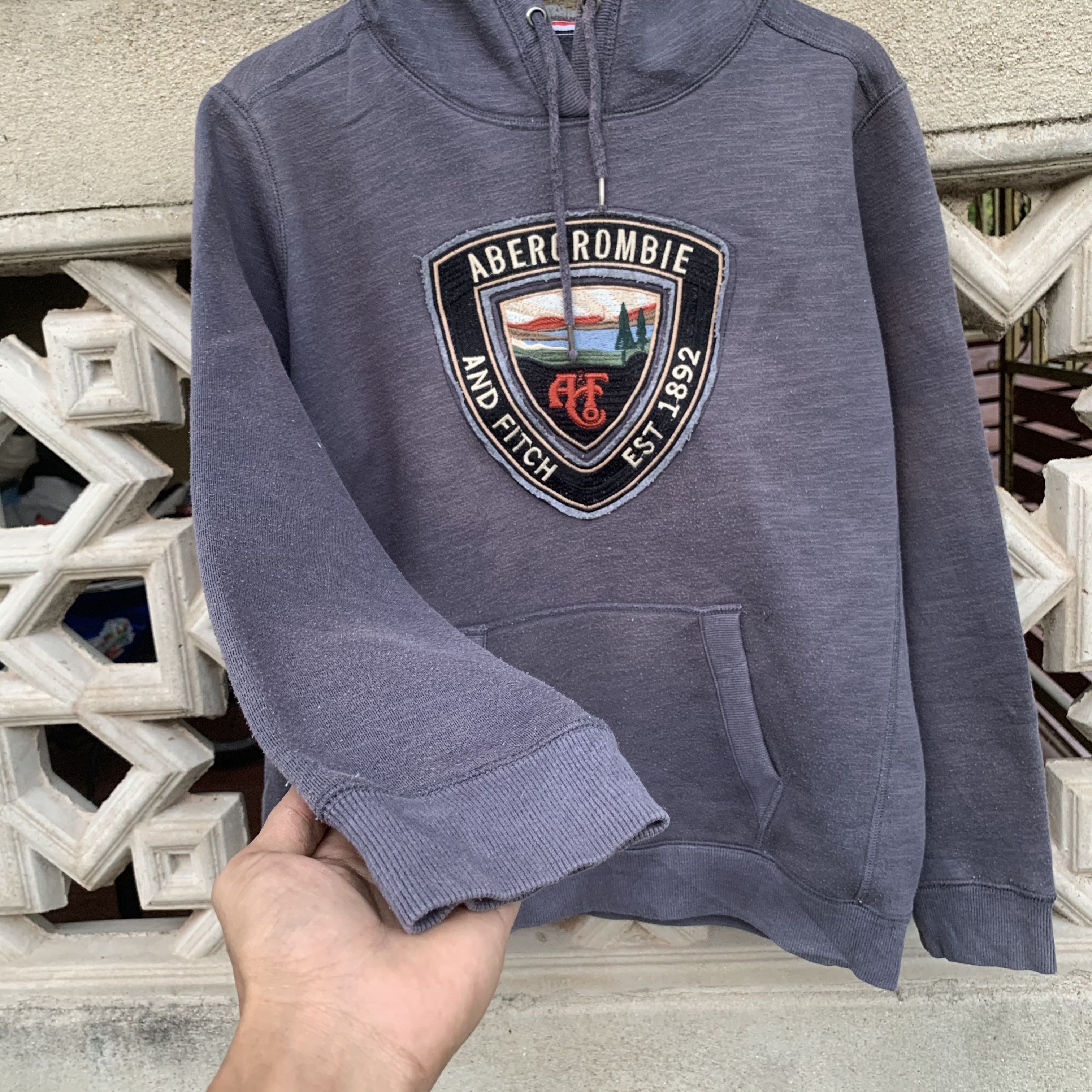 Abercrombie & Fitch Vintage Abercrombie & Fitch Big Patches Pullover Hooded Size US L / EU 52-54 / 3 - 3 Thumbnail