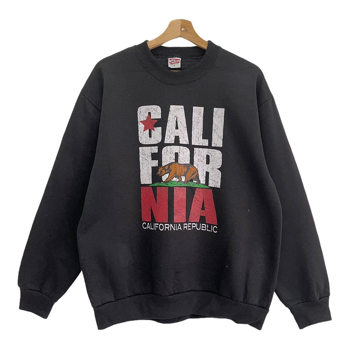 Vintage 90s California Republic Crewneck Sweatshirt Size M