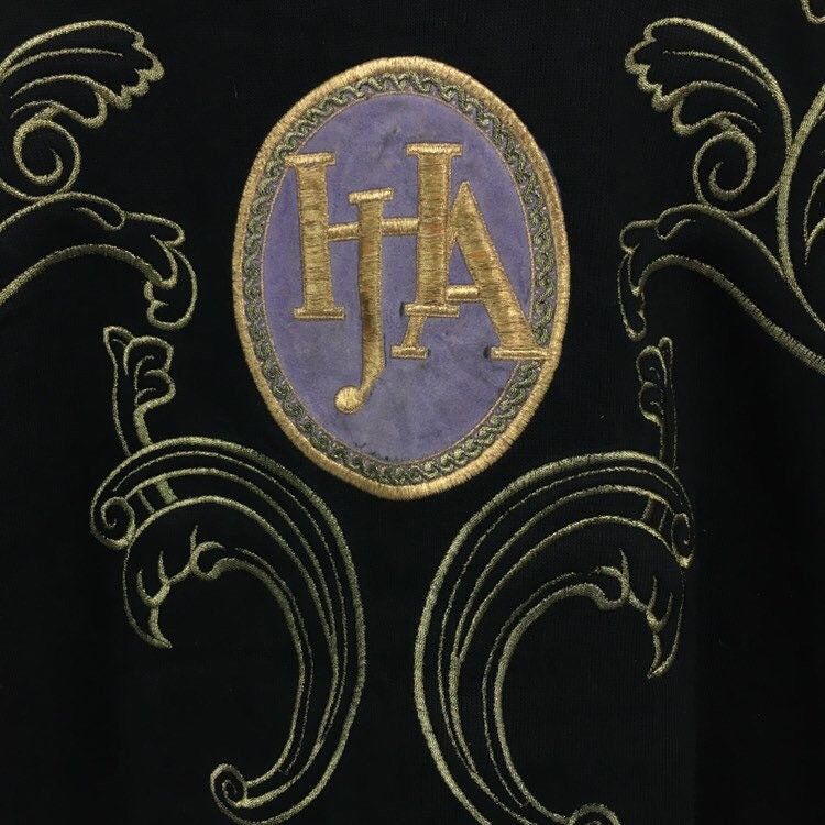 Hardy Amies London Crewneck Sweatshirt Embroidery Big Logo