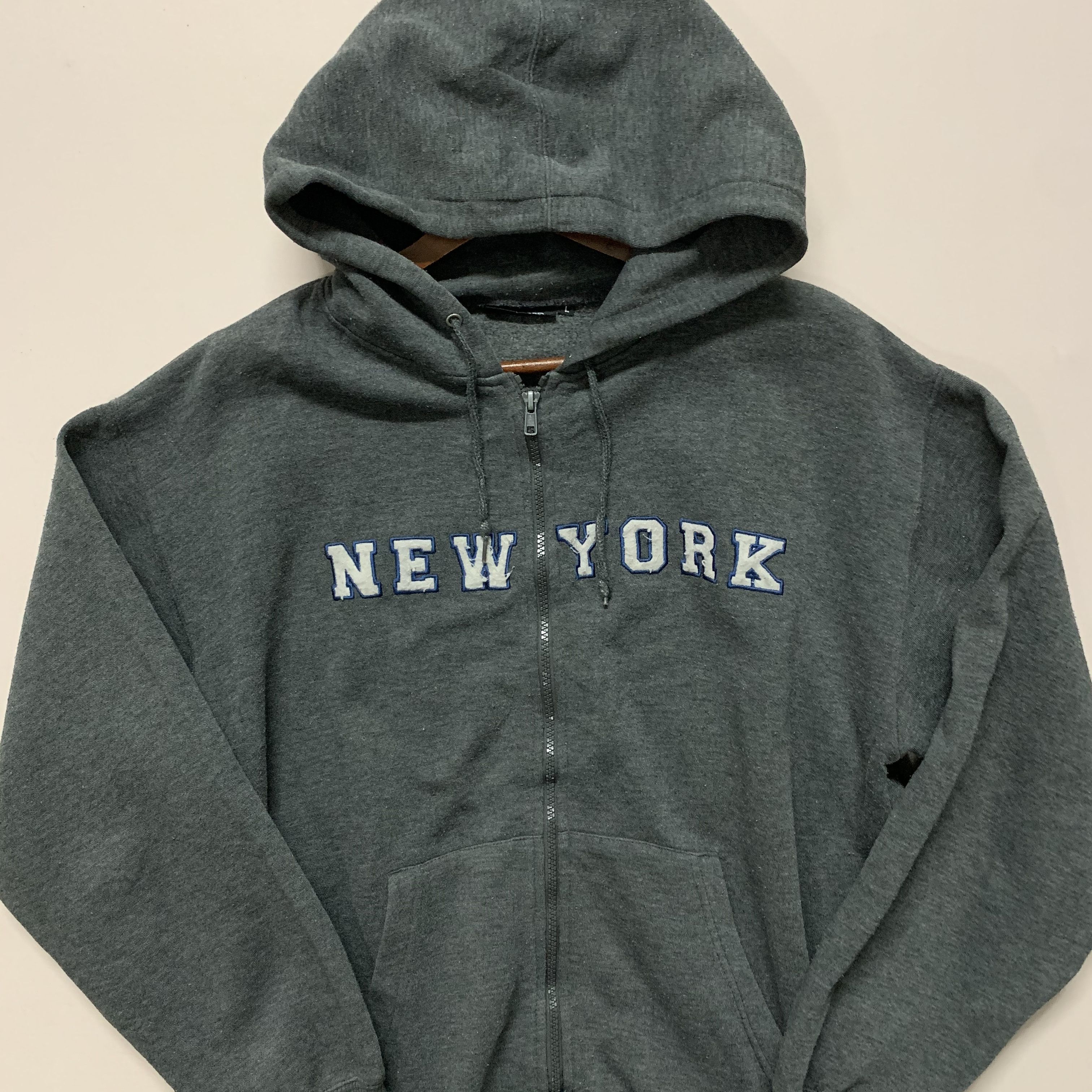Vintage Vintage Hillcrop N.Y New York Hooded Zip Ups Sweatshirt Size US L / EU 52-54 / 3 - 2 Thumbnail