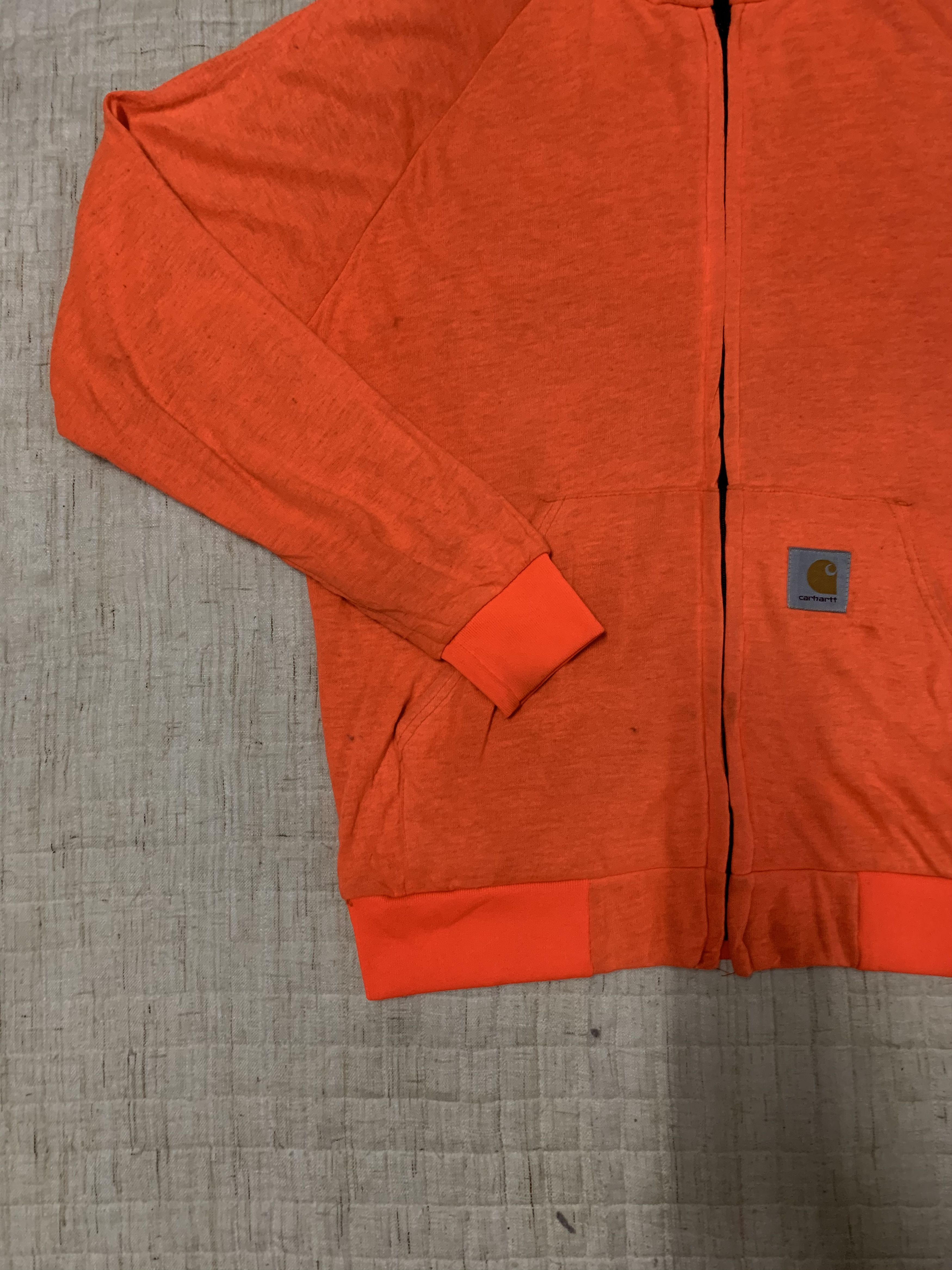 Carhartt Carhartt Brand Streetwear Hooded Orange Sweatshirt Sweater Size US L / EU 52-54 / 3 - 4 Thumbnail