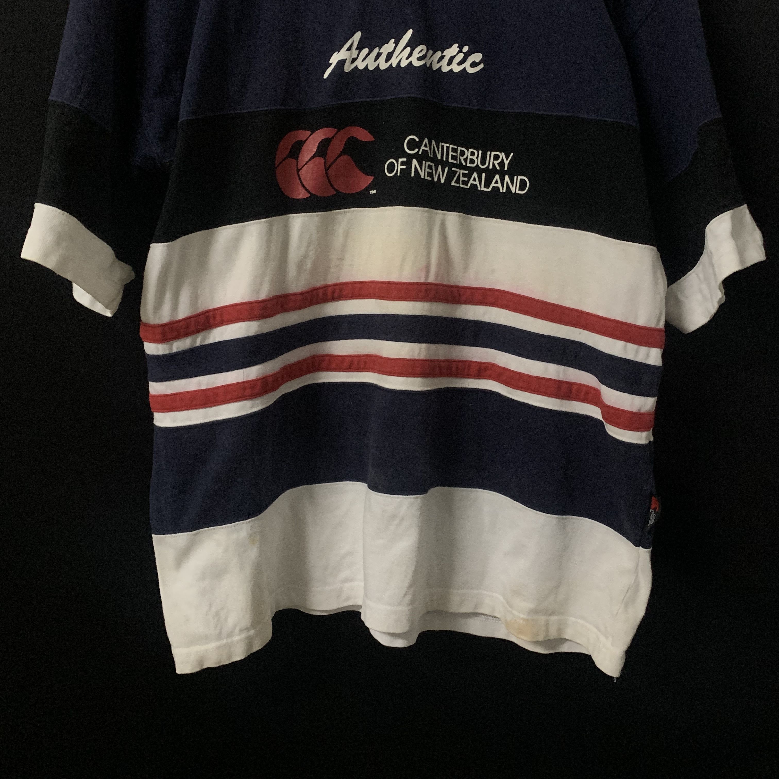 All Blacks Vintage Canterbury Of New Zealand Big Logo Back Polo Shirt Size US M / EU 48-50 / 2 - 3 Thumbnail