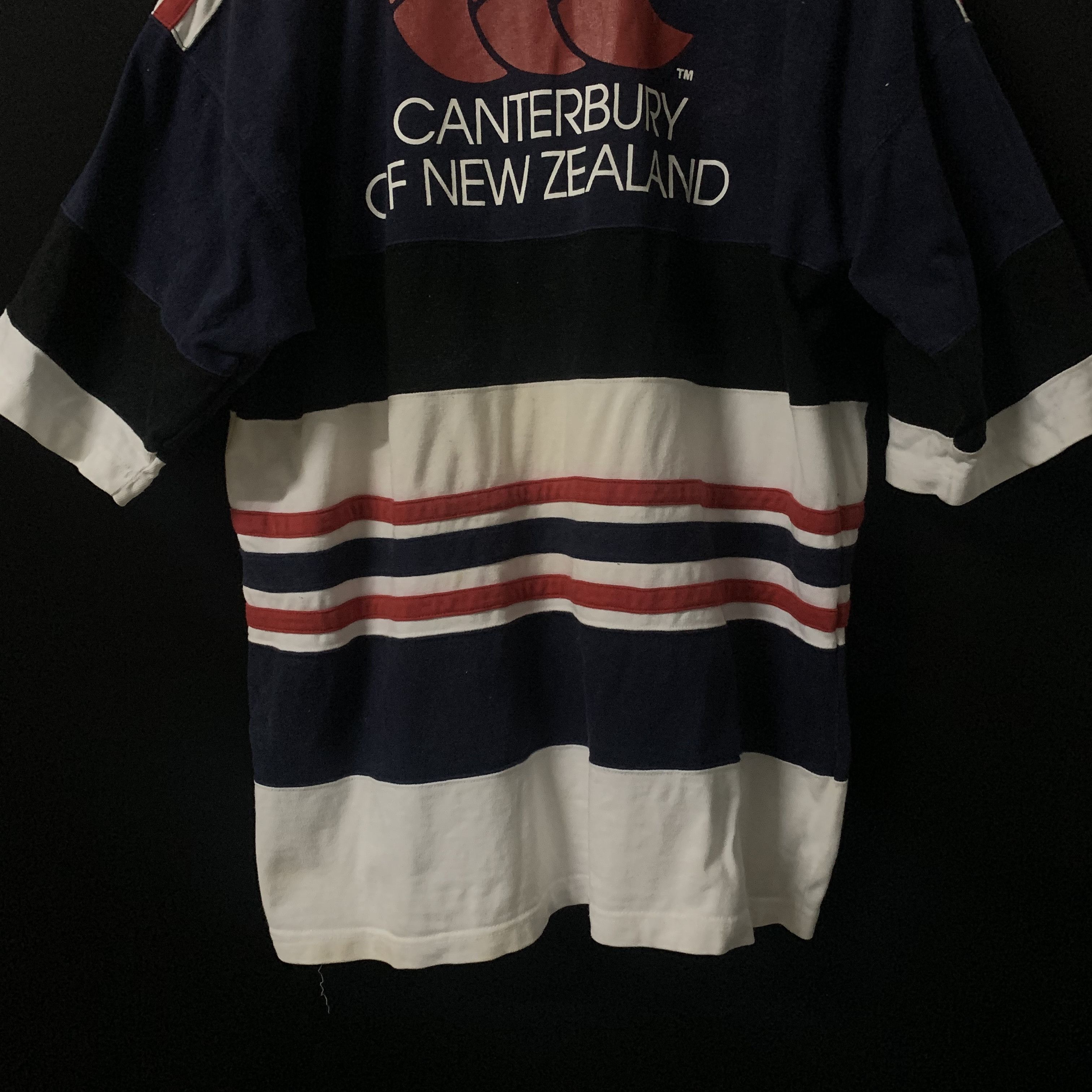 All Blacks Vintage Canterbury Of New Zealand Big Logo Back Polo Shirt Size US M / EU 48-50 / 2 - 13 Thumbnail
