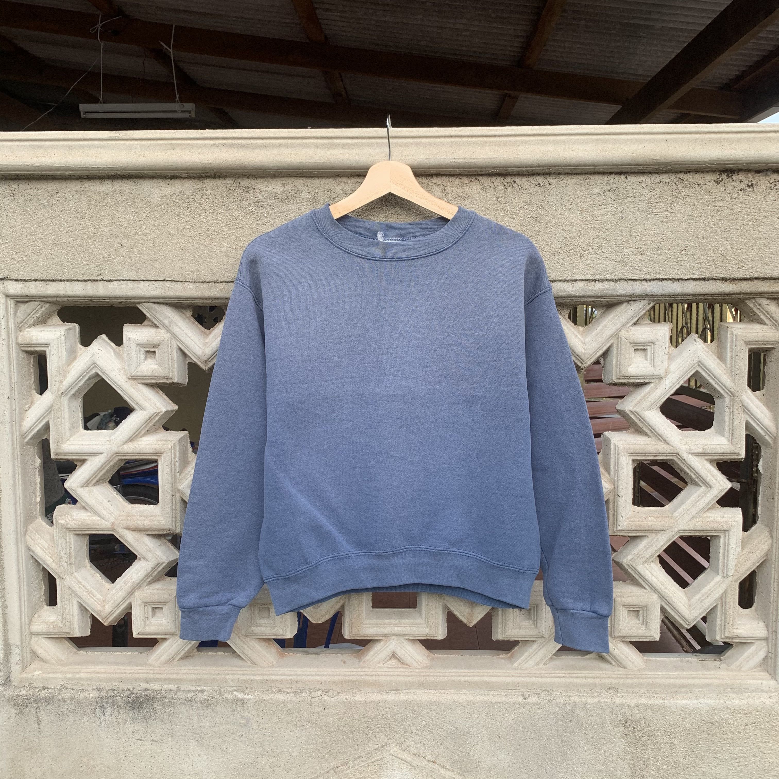 Edwin Vintage Edwin Plain Jumper Pullover Cropped Sweatshirts Size US S / EU 44-46 / 1 - 1 Thumbnail