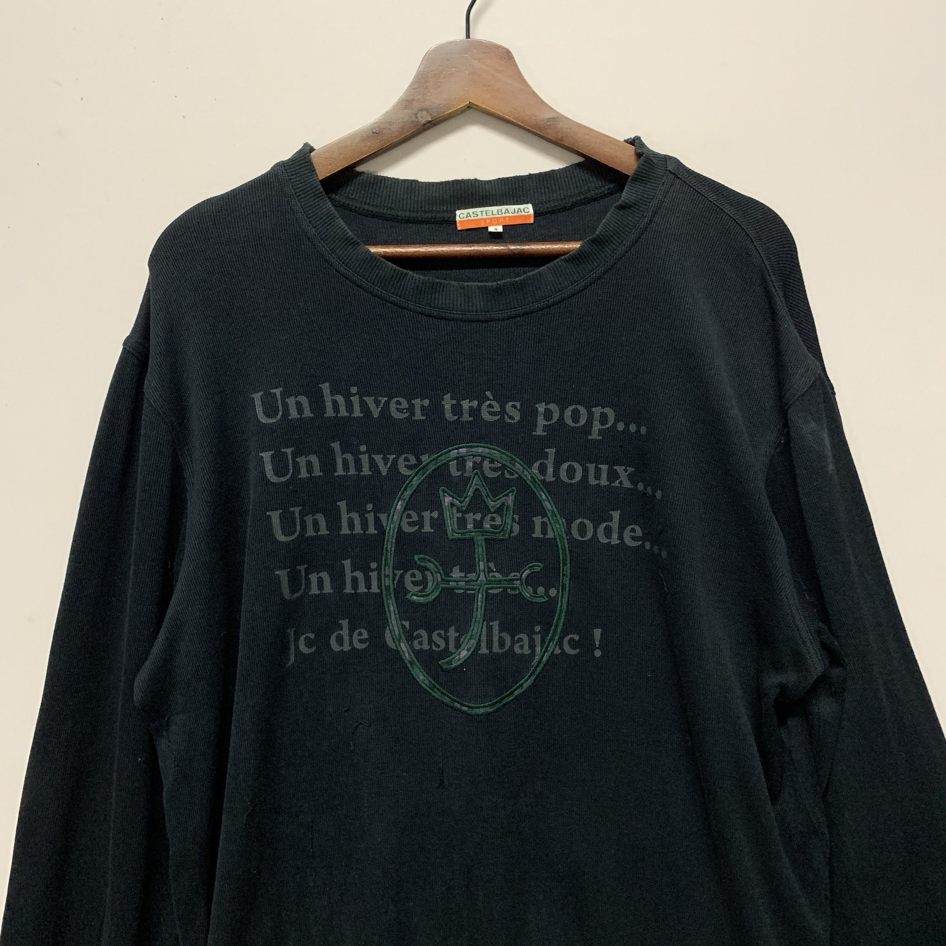 Jean Charles De Castelbajac SEND OFFERS 🔥 Vintage CASTELBAJAC Sport Crewneck Sweatshirt Size US M / EU 48-50 / 2 - 2 Thumbnail