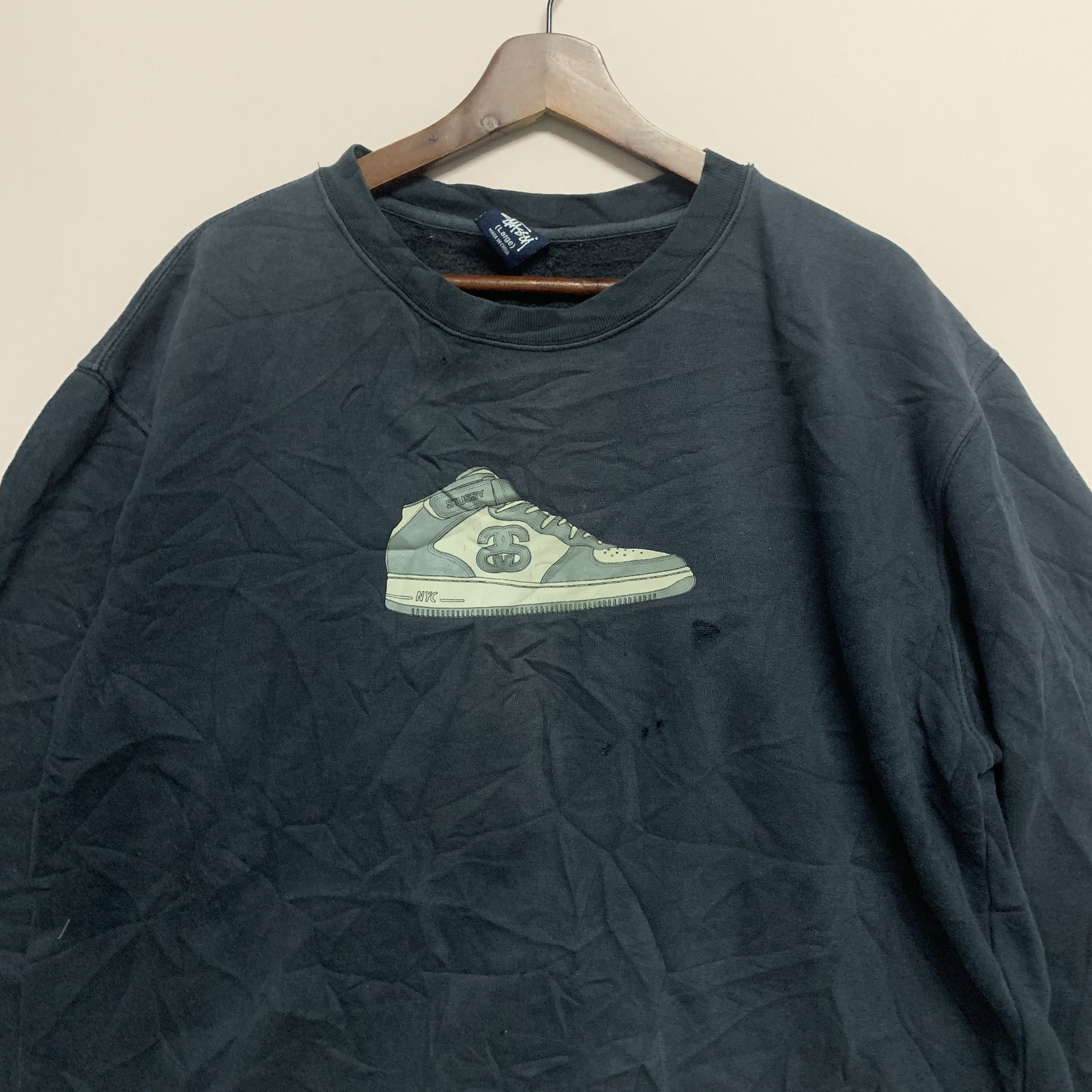 Stussy 💥COMBO BUNDLE DEALS💥 Distressed Stussy Sweater Sweatshirt Size US M / EU 48-50 / 2 - 5 Thumbnail