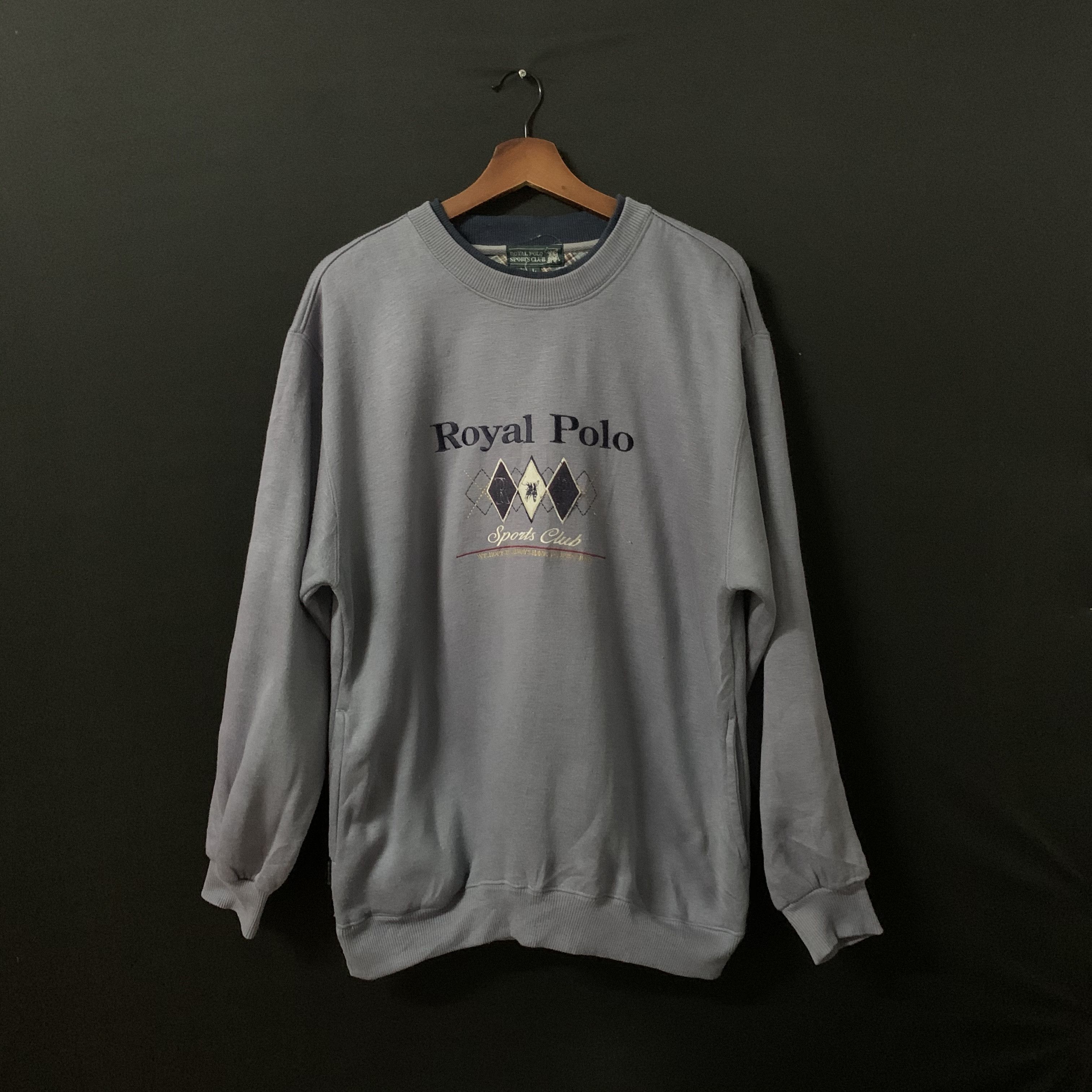 SEND OFFER🔥Royal Polo SportClub SpellOut Embroidery Sweater