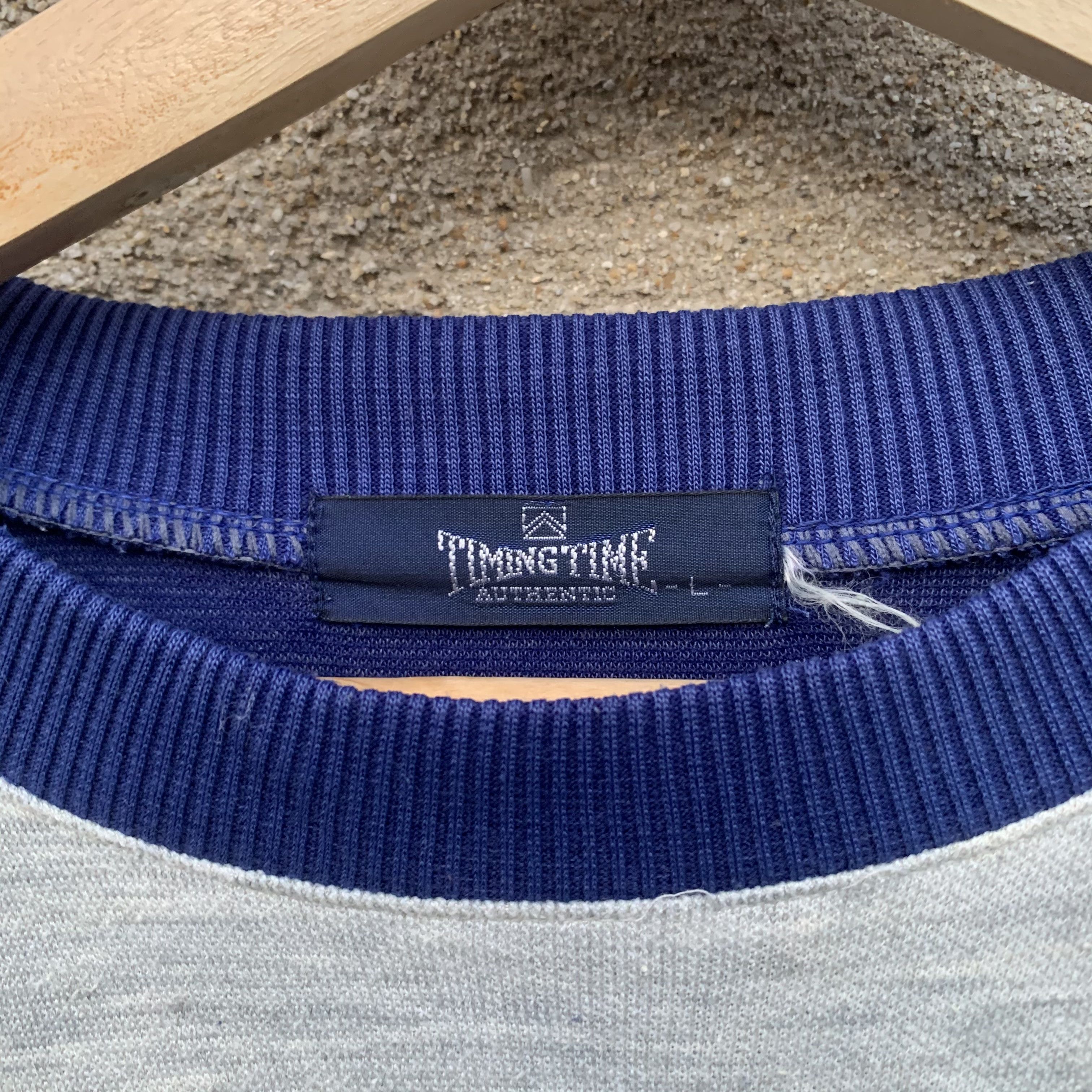 TIME HOMME Vintage Timing Time Collection Spell Out Crewneck Pullover Size US L / EU 52-54 / 3 - 5 Thumbnail