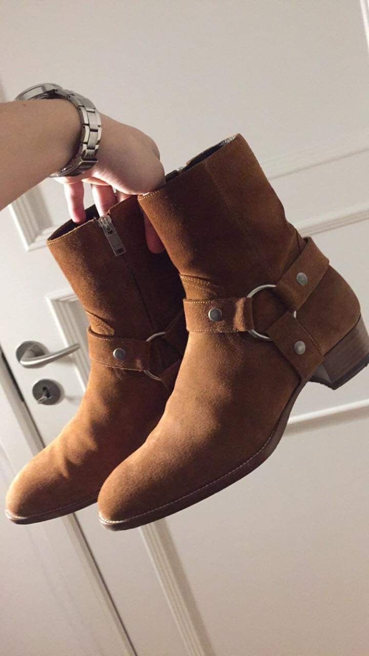 Saint Laurent Paris Saint Laurent Paris Wyatt 40 Harness Size US 6 / EU 39 - 2 Thumbnail