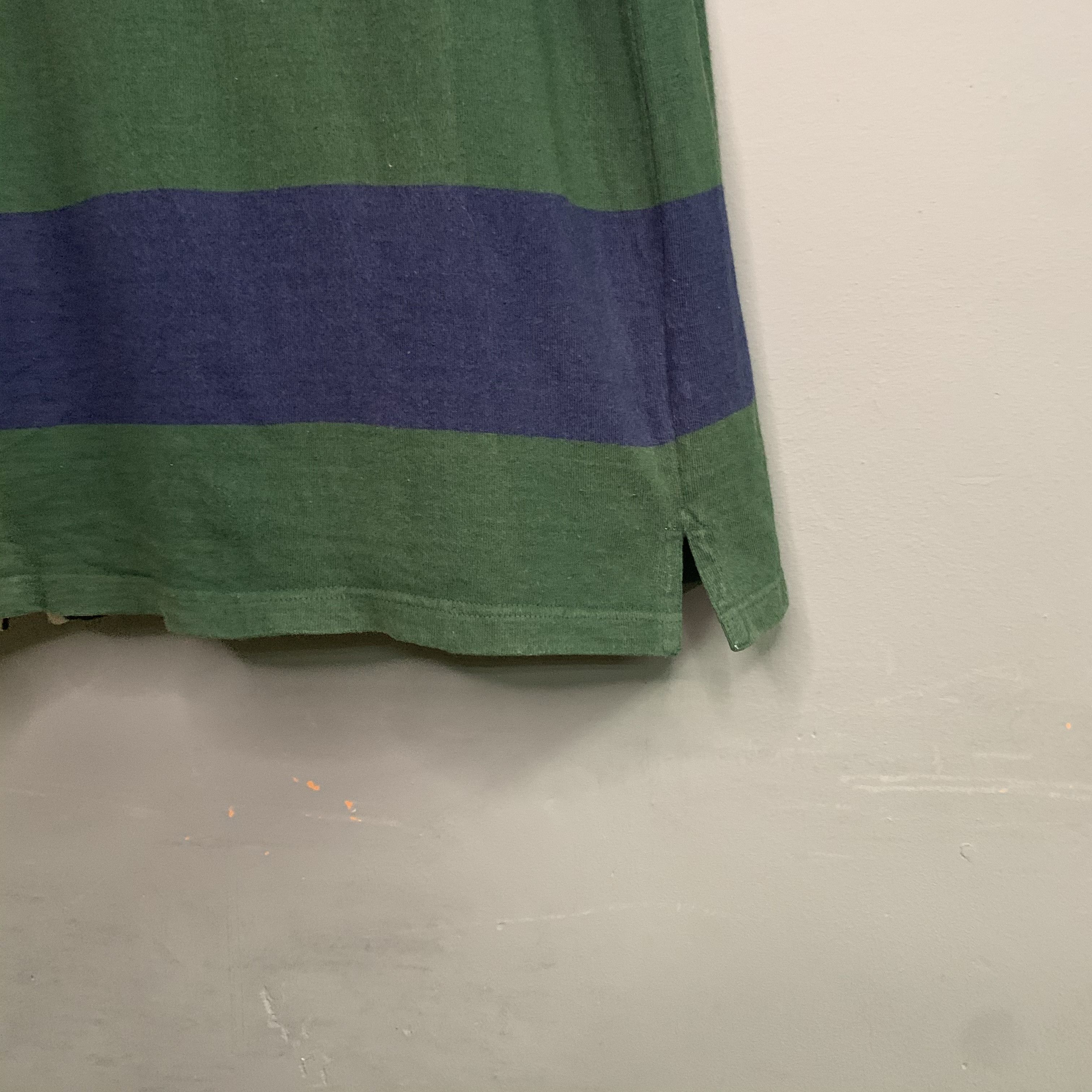 Vintage Vintage Bouger U.S.A Striped Polo Shirt Size US L / EU 52-54 / 3 - 2 Thumbnail