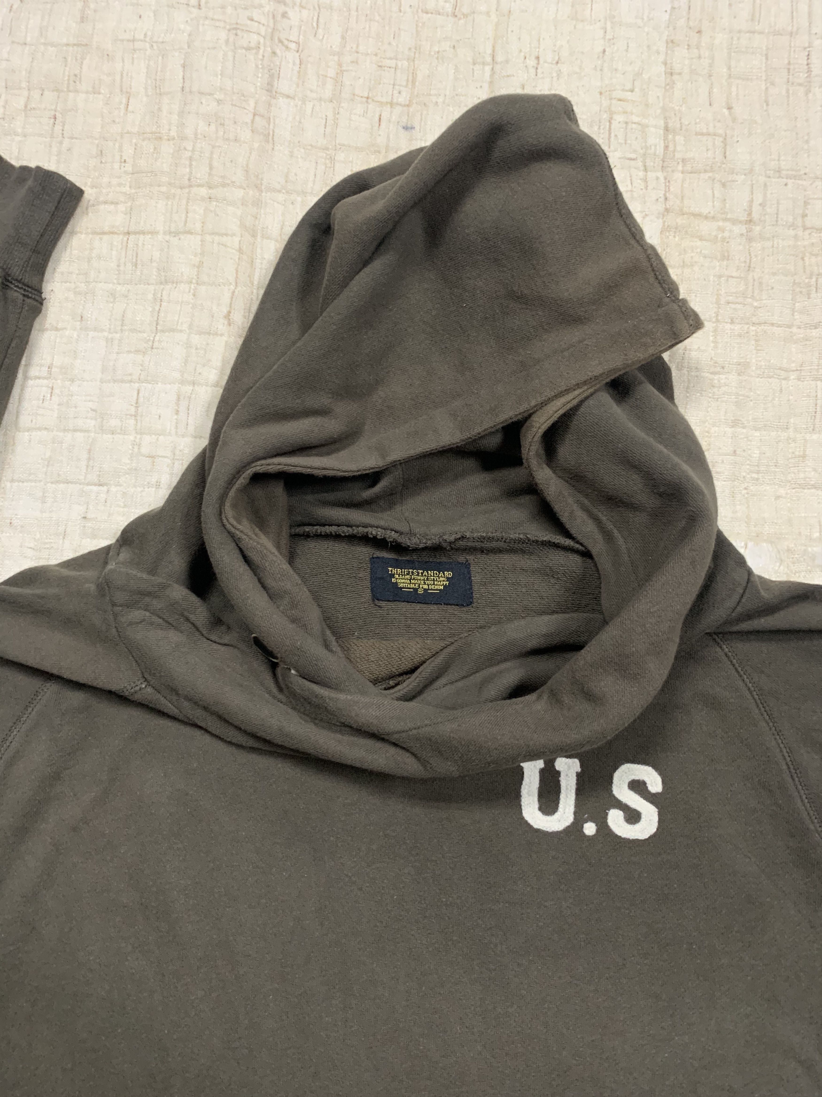 Japanese Brand U.S Air Force Hooded Baggy Sweater Sweatshirt Size US L / EU 52-54 / 3 - 5 Thumbnail