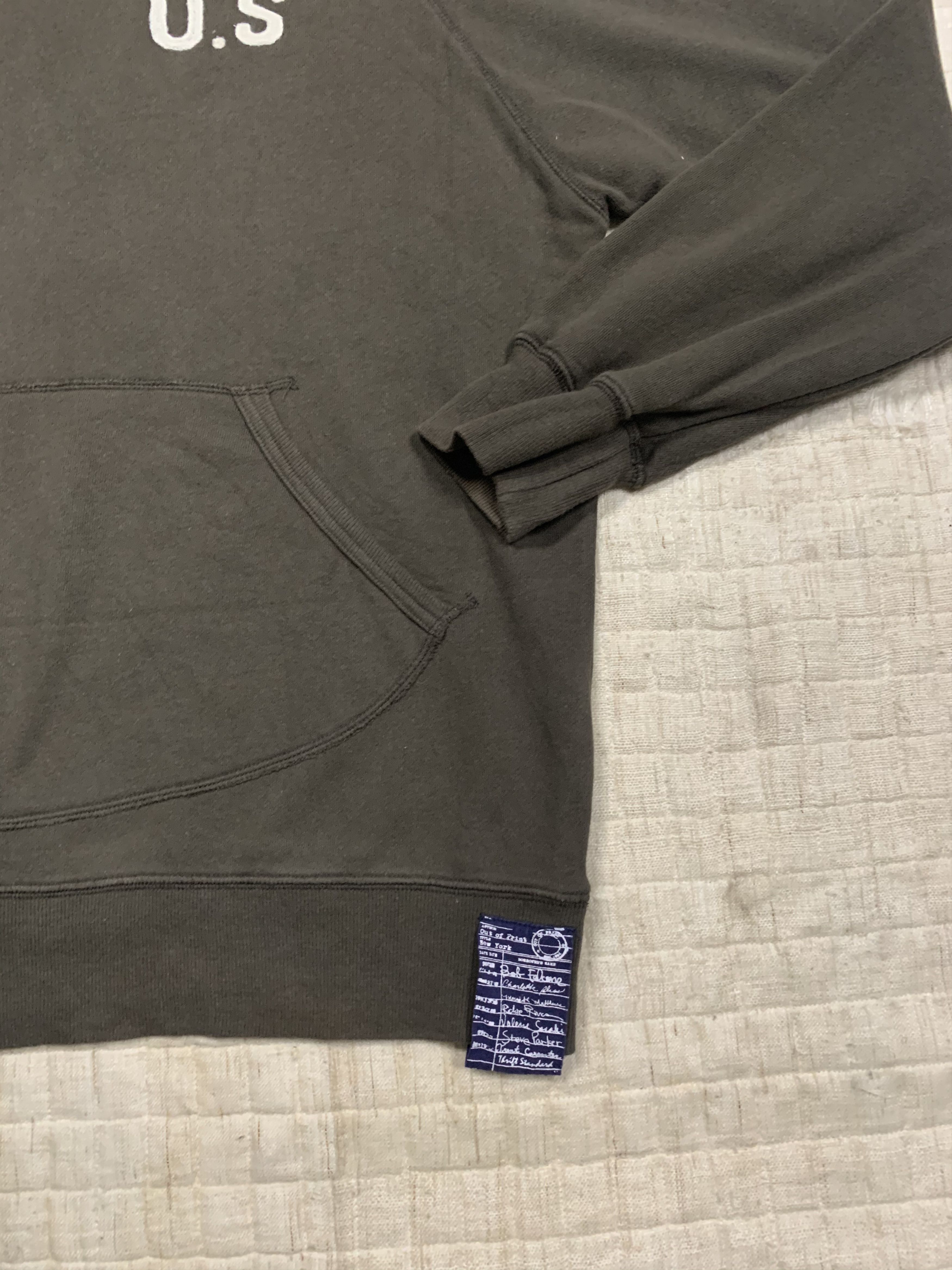 Japanese Brand U.S Air Force Hooded Baggy Sweater Sweatshirt Size US L / EU 52-54 / 3 - 3 Thumbnail