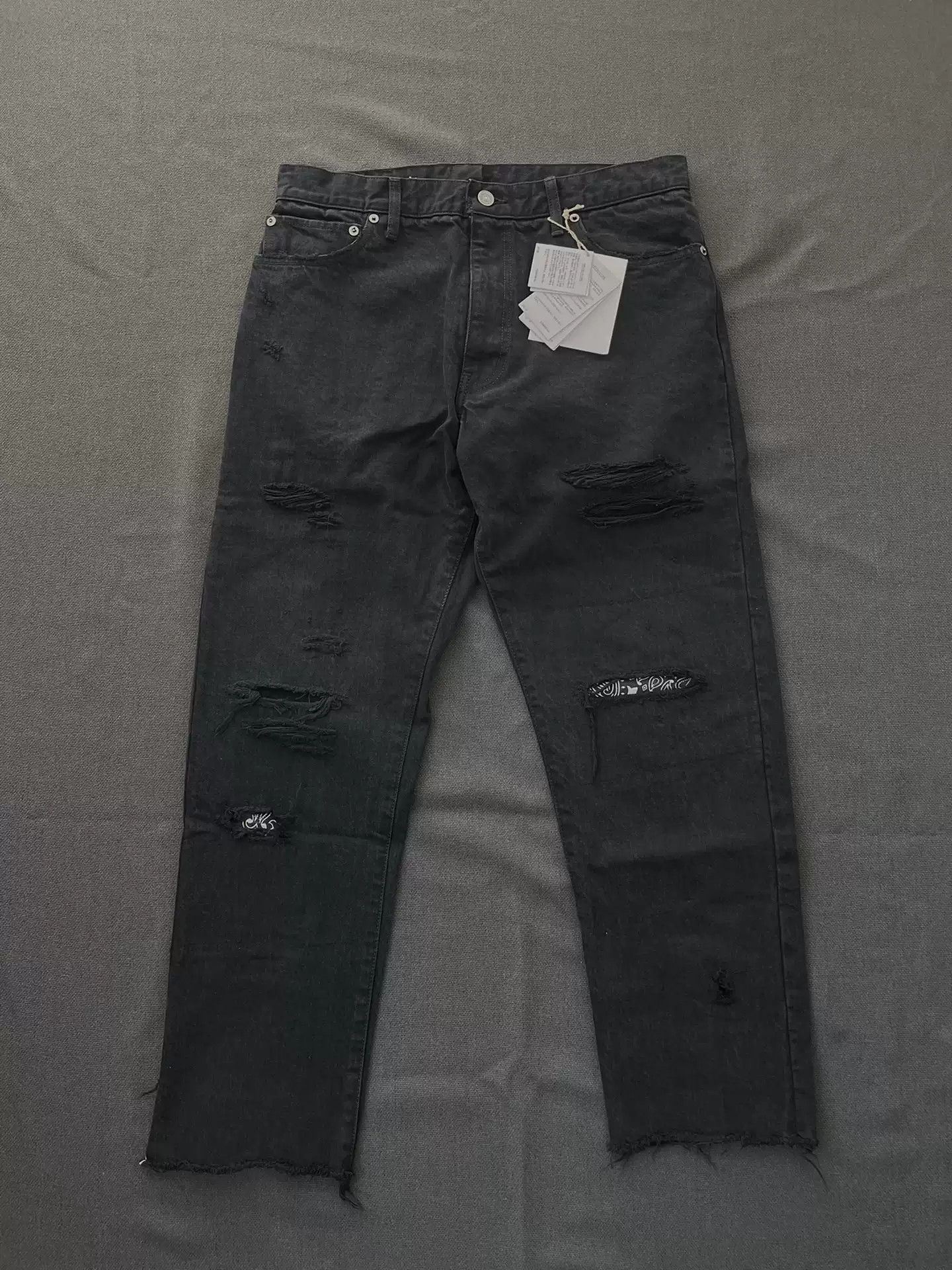 VISVIM SS JOURNEYMAN PANTS CMYK BLK TACKED