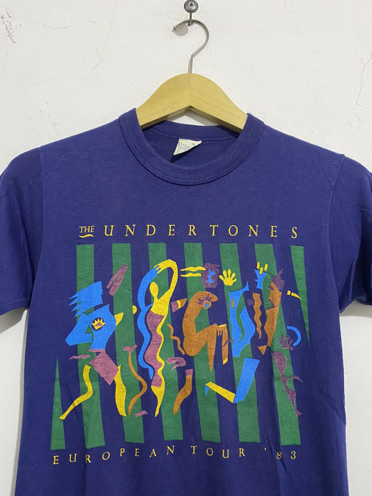 Band Tees 💸BINDINGOFFER💸Vintage 80s The Undertones European Tour 83 Size US XXS / EU 40 - 2 Thumbnail