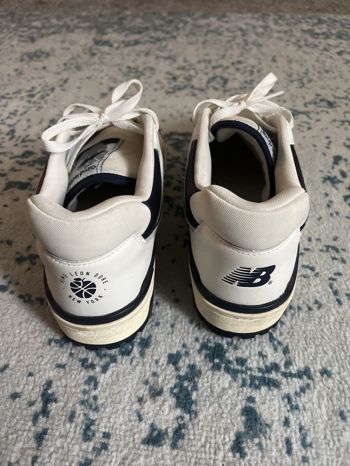 Aime Leon Dore × New Balance New Balance 550 ALD White Navy Size US 12 / EU 45 - 4 Thumbnail