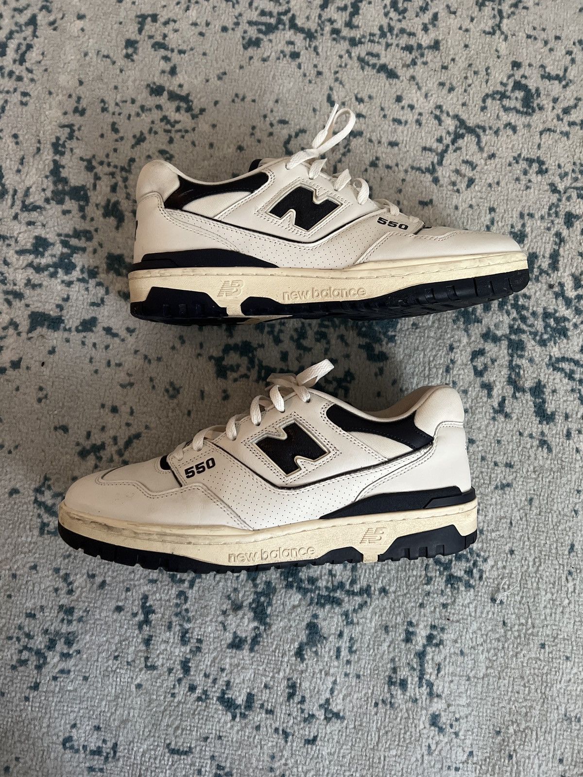 Aime Leon Dore × New Balance New Balance 550 ALD White Navy Size US 12 / EU 45 - 1 Thumbnail
