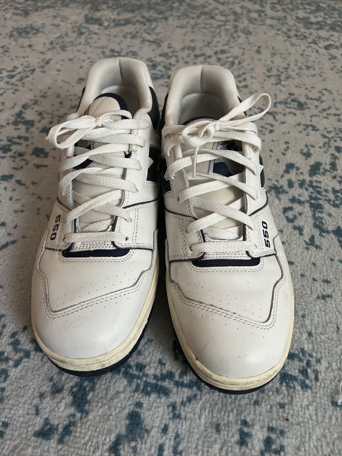 Aime Leon Dore × New Balance New Balance 550 ALD White Navy Size US 12 / EU 45 - 3 Thumbnail