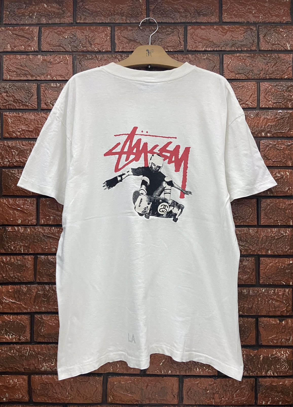 Stussy × Vintage Vintage Stussy Skates LA Photoprint T Shirt