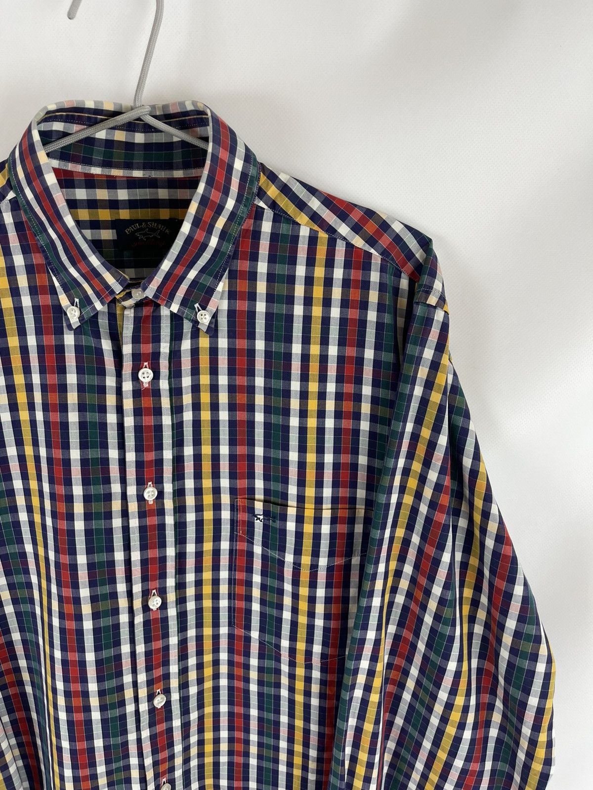 Paul & Shark Paul & Shark checkered plaid embroidered logo shirt Size US L / EU 52-54 / 3 - 1 Thumbnail