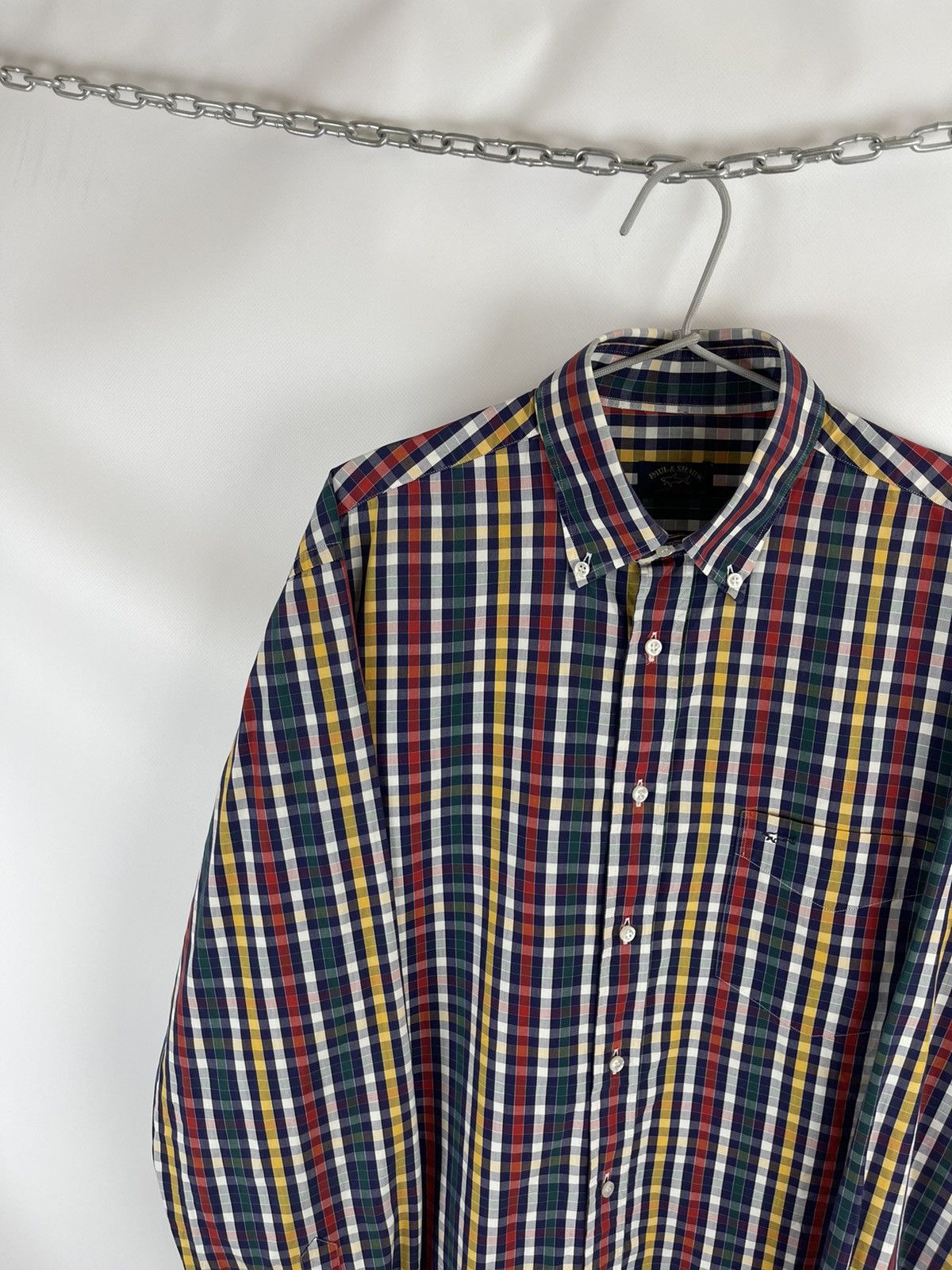 Paul & Shark Paul & Shark checkered plaid embroidered logo shirt Size US L / EU 52-54 / 3 - 3 Thumbnail