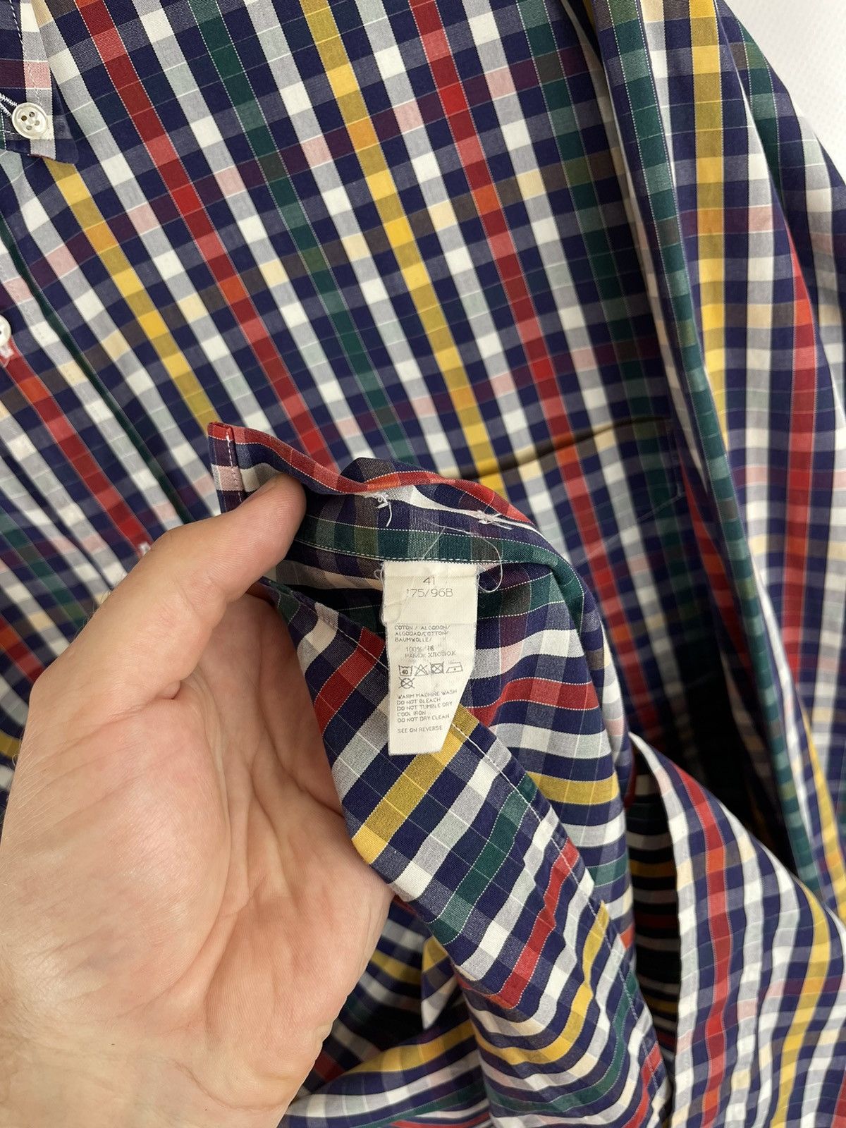 Paul & Shark Paul & Shark checkered plaid embroidered logo shirt Size US L / EU 52-54 / 3 - 7 Thumbnail