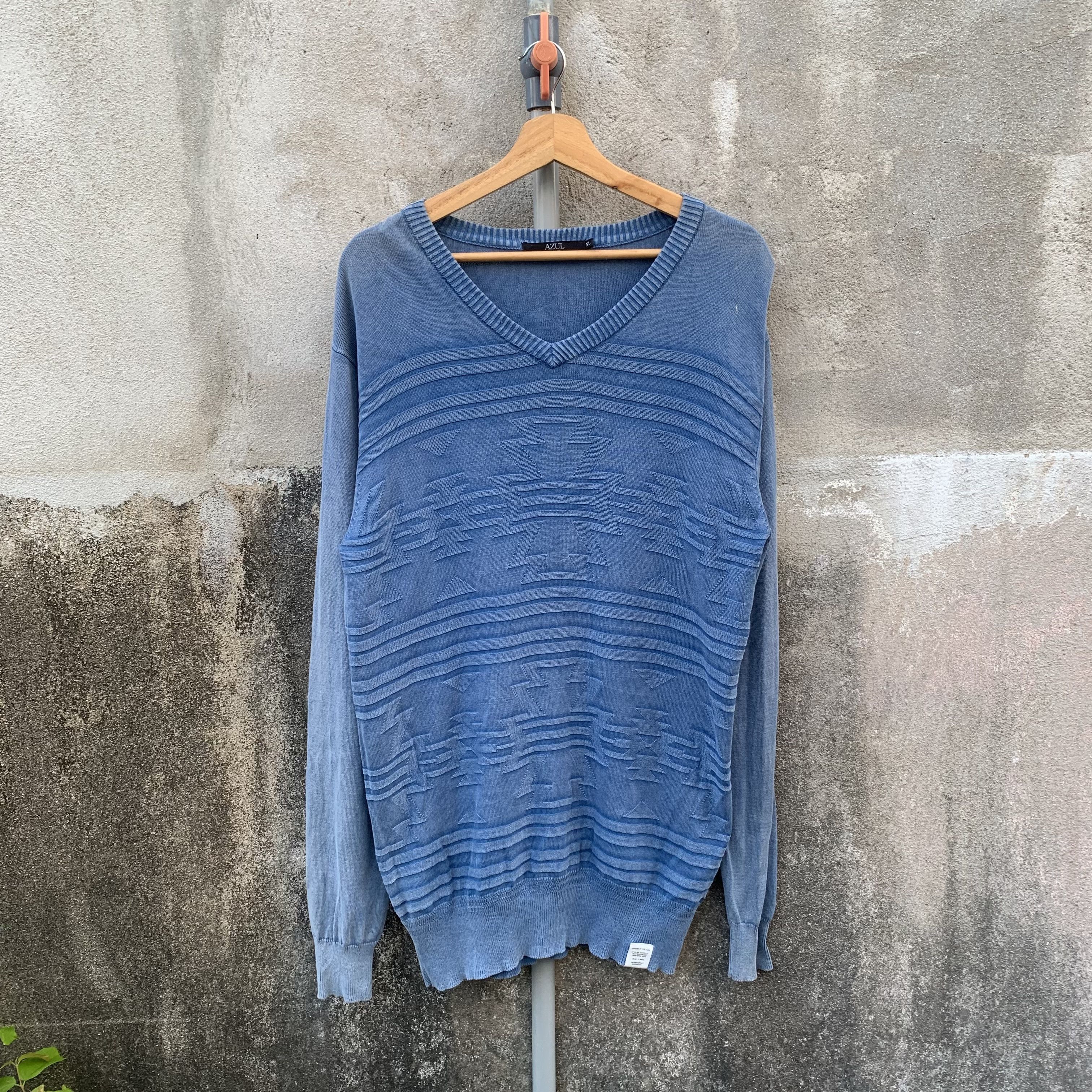 Azul by Moussy Knit Navajo Arts Sweater Jumper Pullover