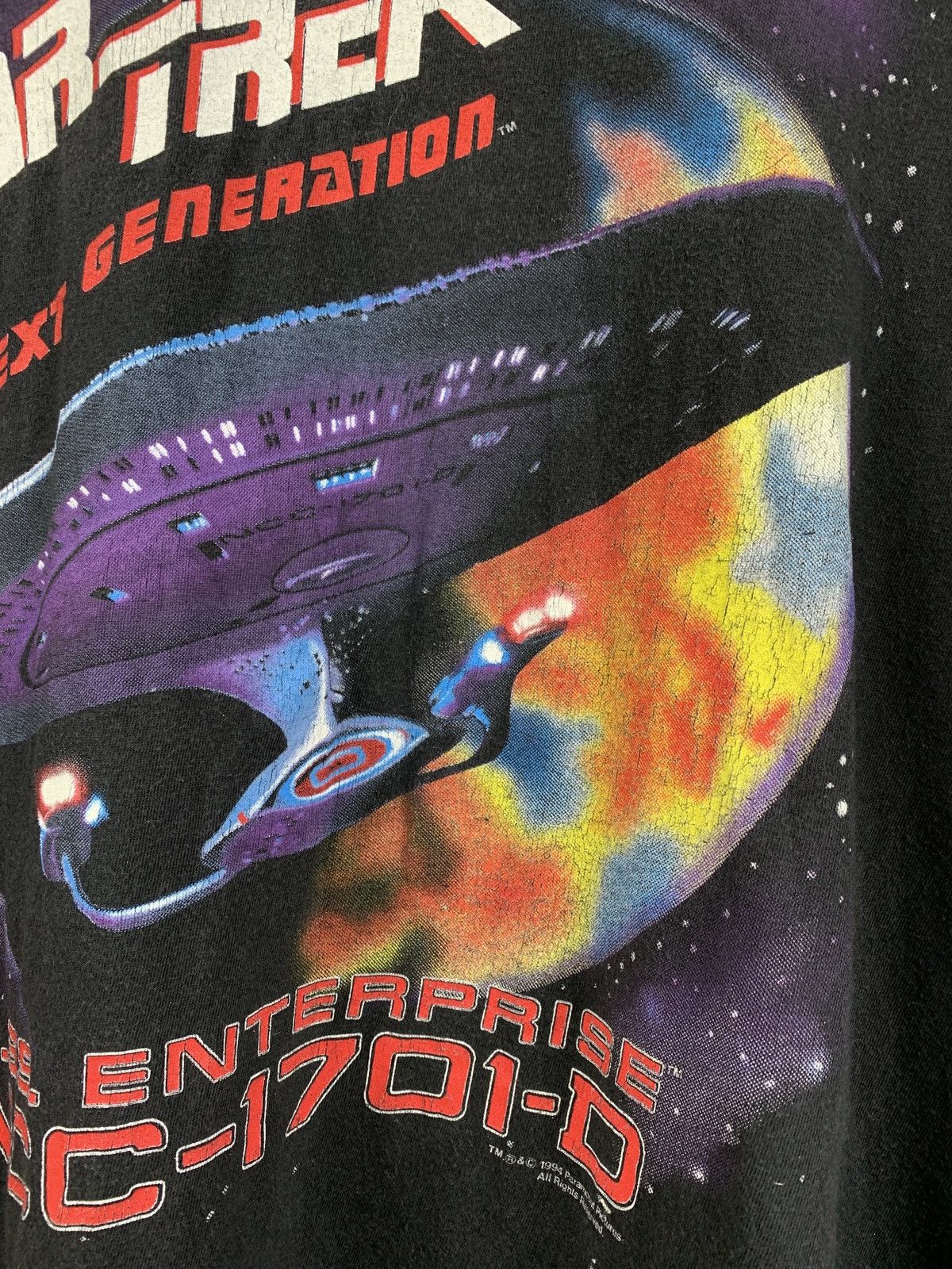 Star Wars 1994 Vintage Star Trek The Next Generation Single Stitch Tee Size US L / EU 52-54 / 3 - 6 Thumbnail