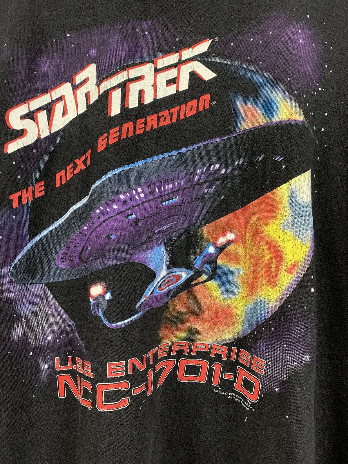 Star Wars 1994 Vintage Star Trek The Next Generation Single Stitch Tee Size US L / EU 52-54 / 3 - 7 Thumbnail