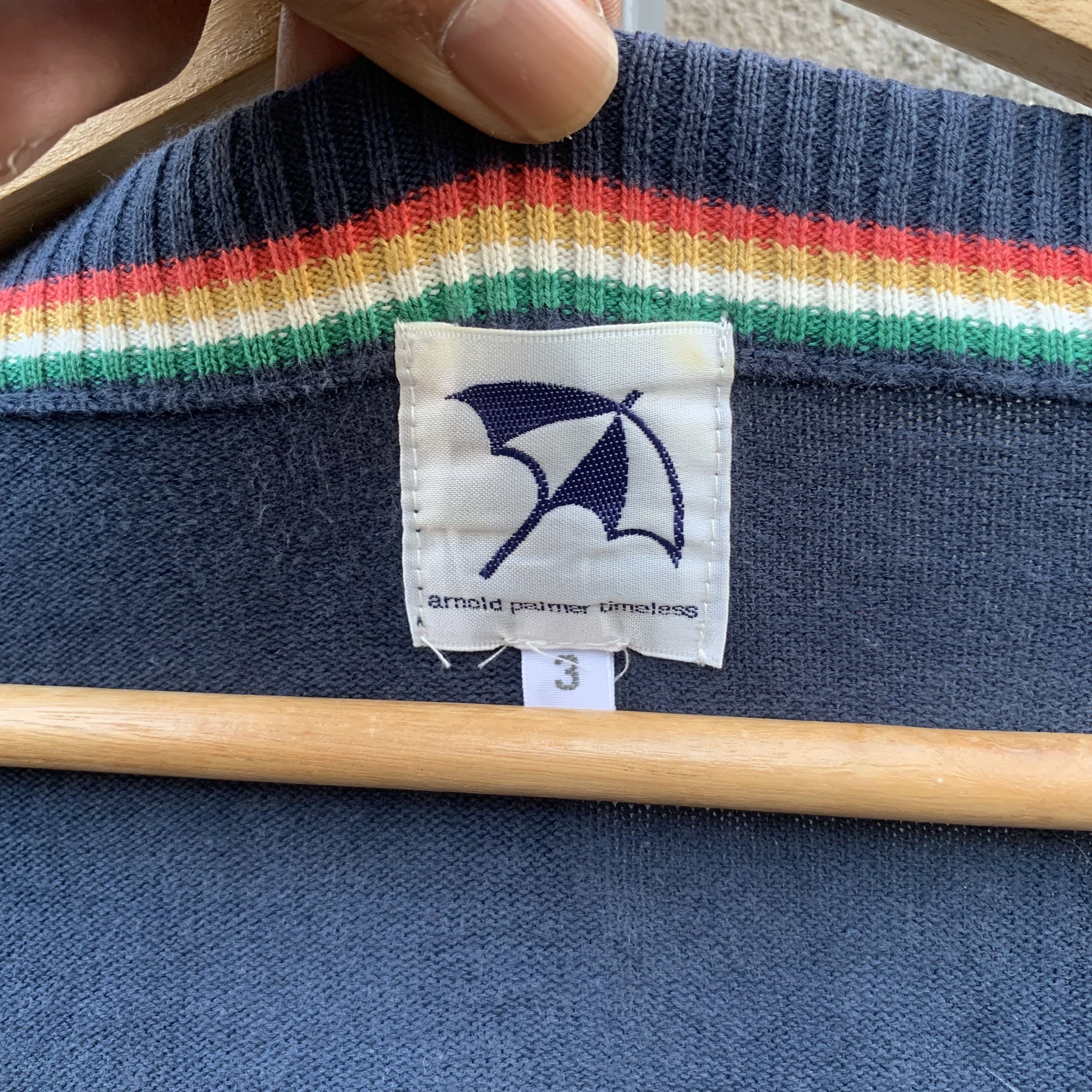 1990’s Vintage Arnold Palmer Sweater Faded Jumper Cardigan