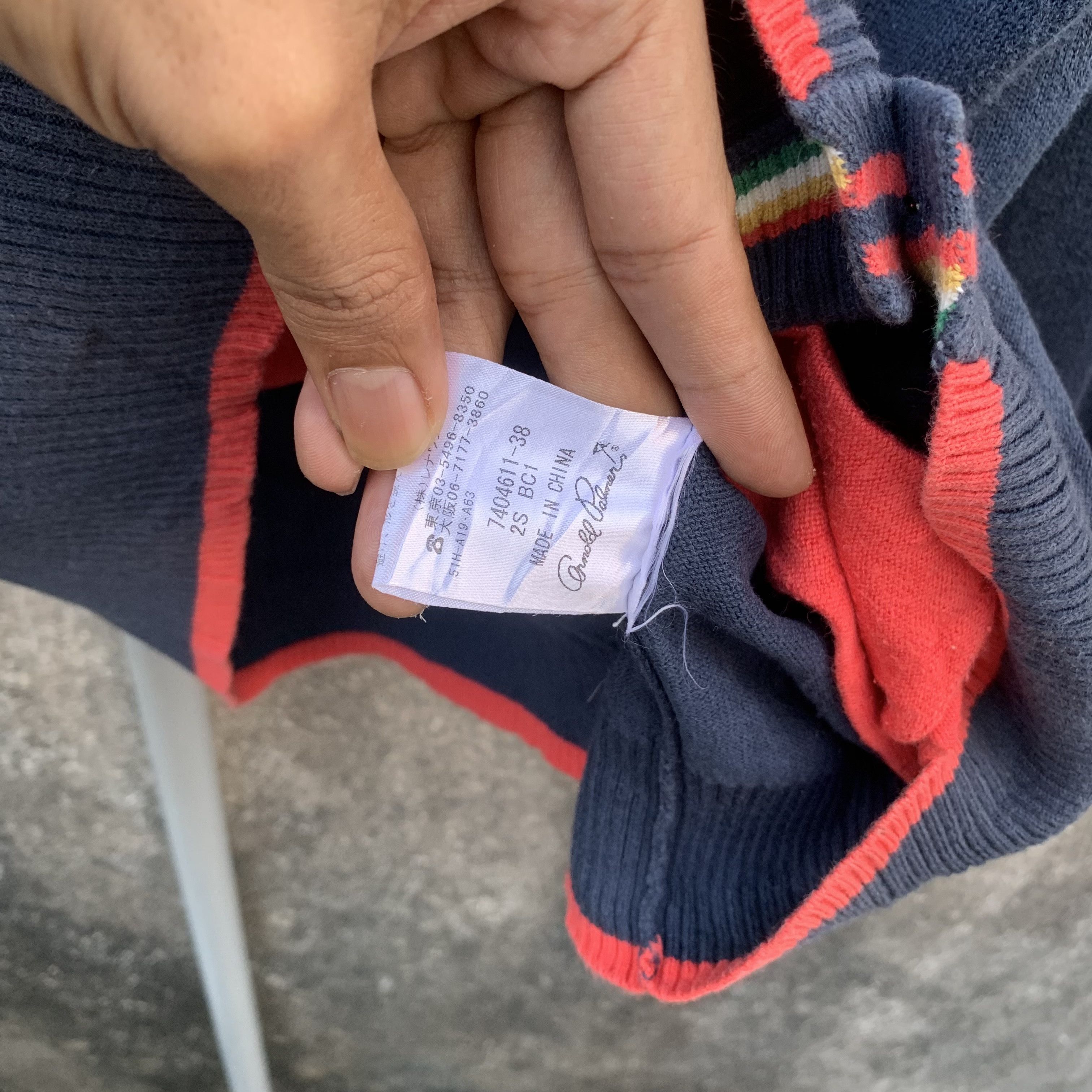 1990’s Vintage Arnold Palmer Sweater Faded Jumper Cardigan