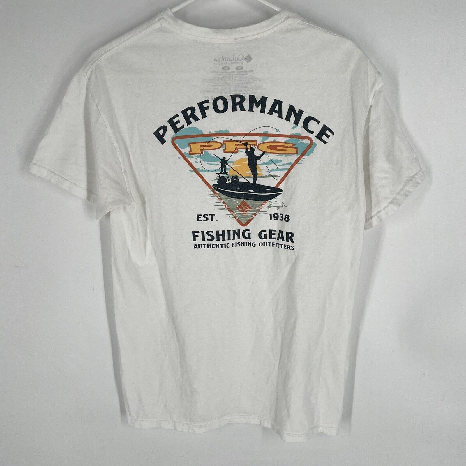 Columbia Columbia Mens PFG Fishing Logo T Shirt Size M